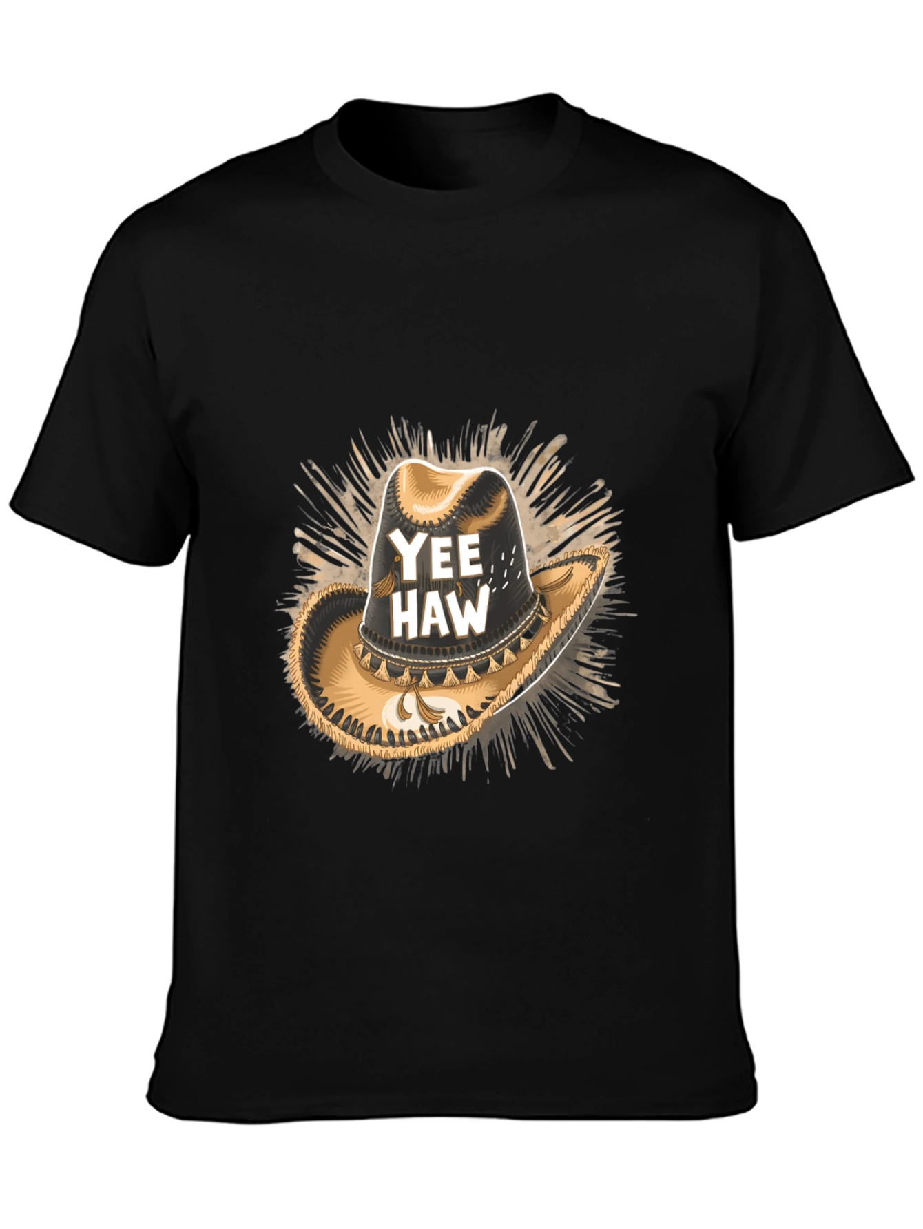 Yee Haw Cowboy Hat Graphic T-Shirt