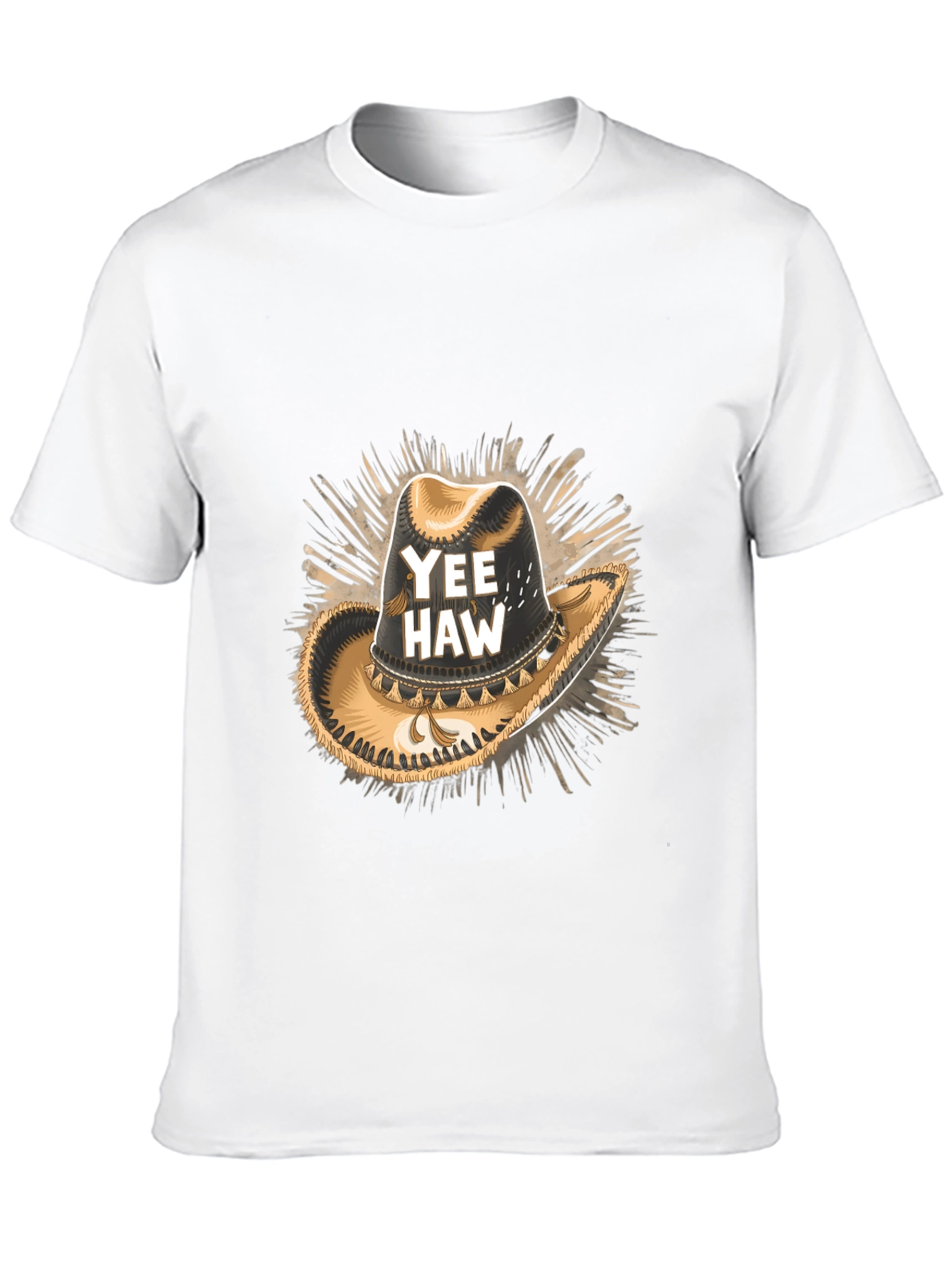 Yee Haw Cowboy Hat Graphic T-Shirt