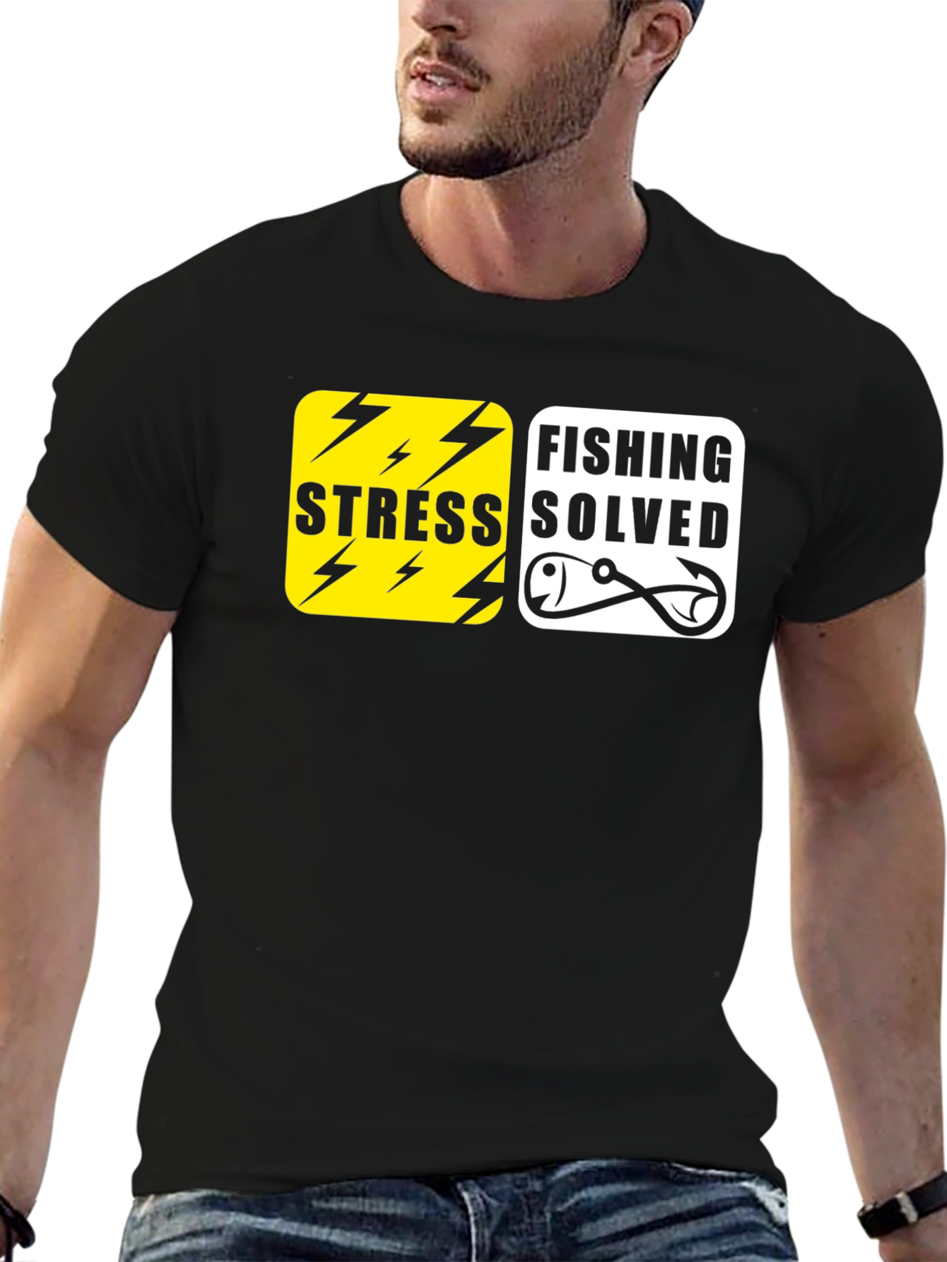 Stress Solved Fishing T-Shirt