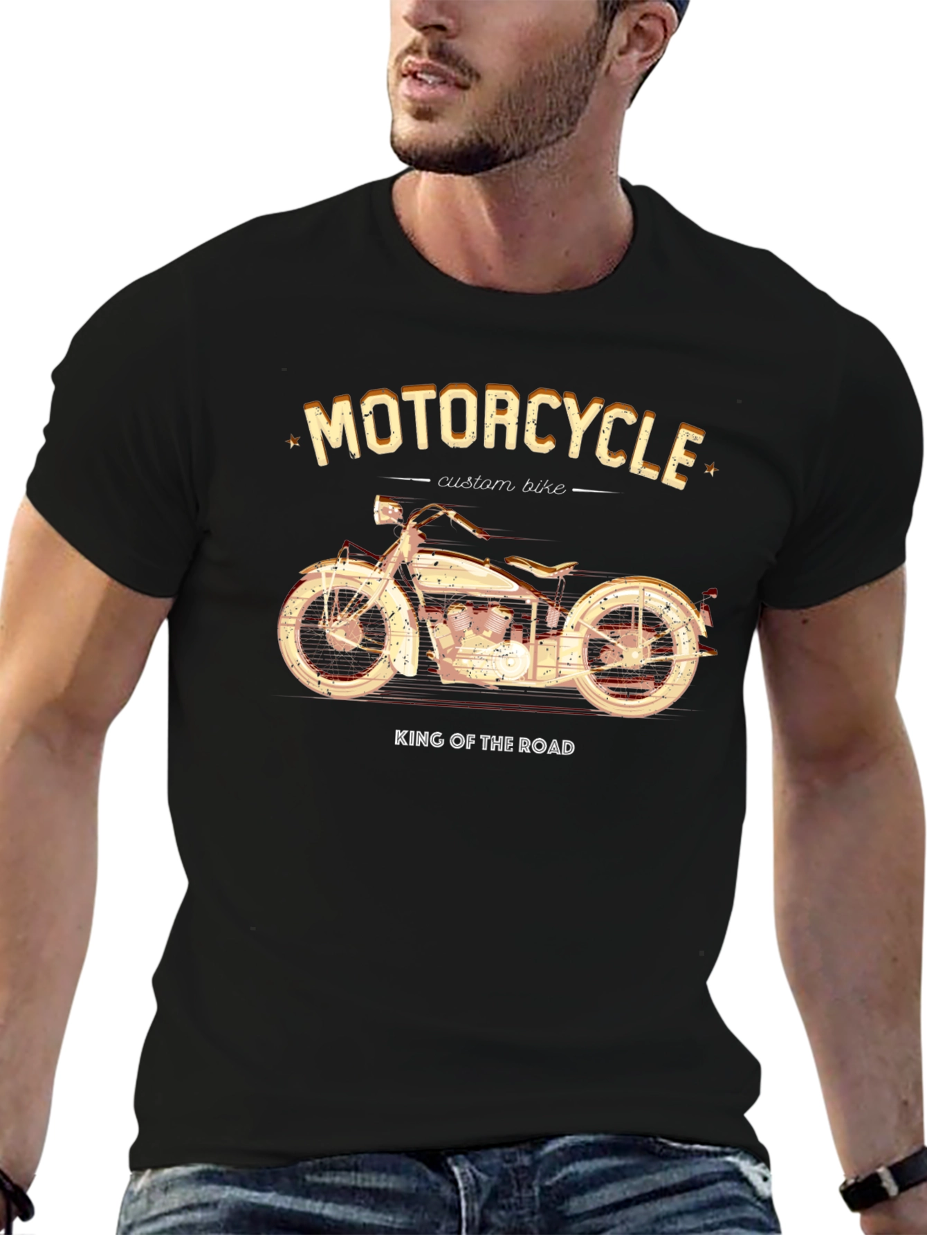 Motorcycle Custom Bike Graphic T-Shirt