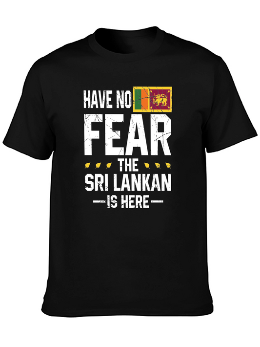 Have No Fear The Sri Lankan Is Here Black T-Shirt
