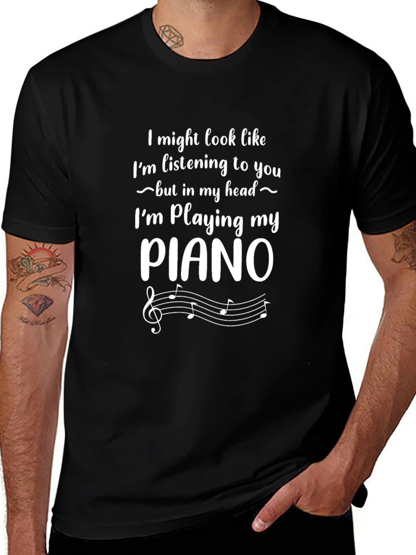 Piano Lover T-Shirt: Im Playing My Piano