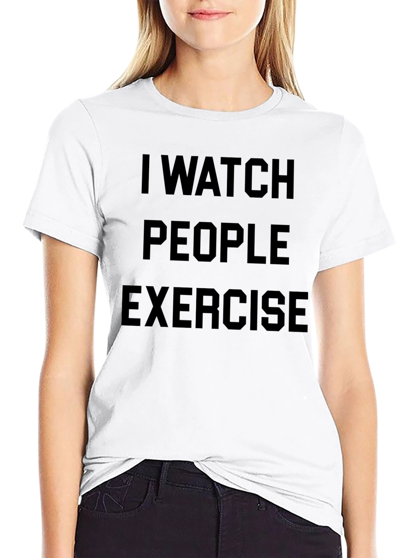 I Watch People Exercise Graphic T-Shirt