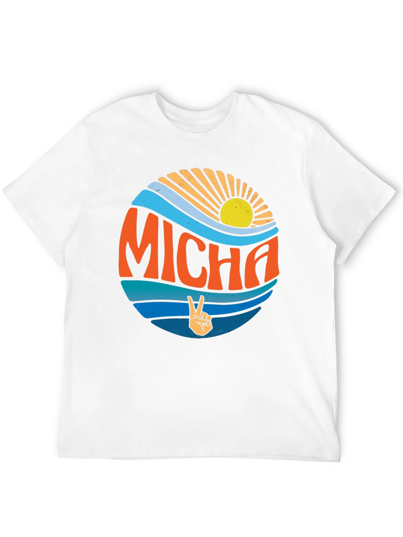 Retro Micha Peace Sign Graphic Tee