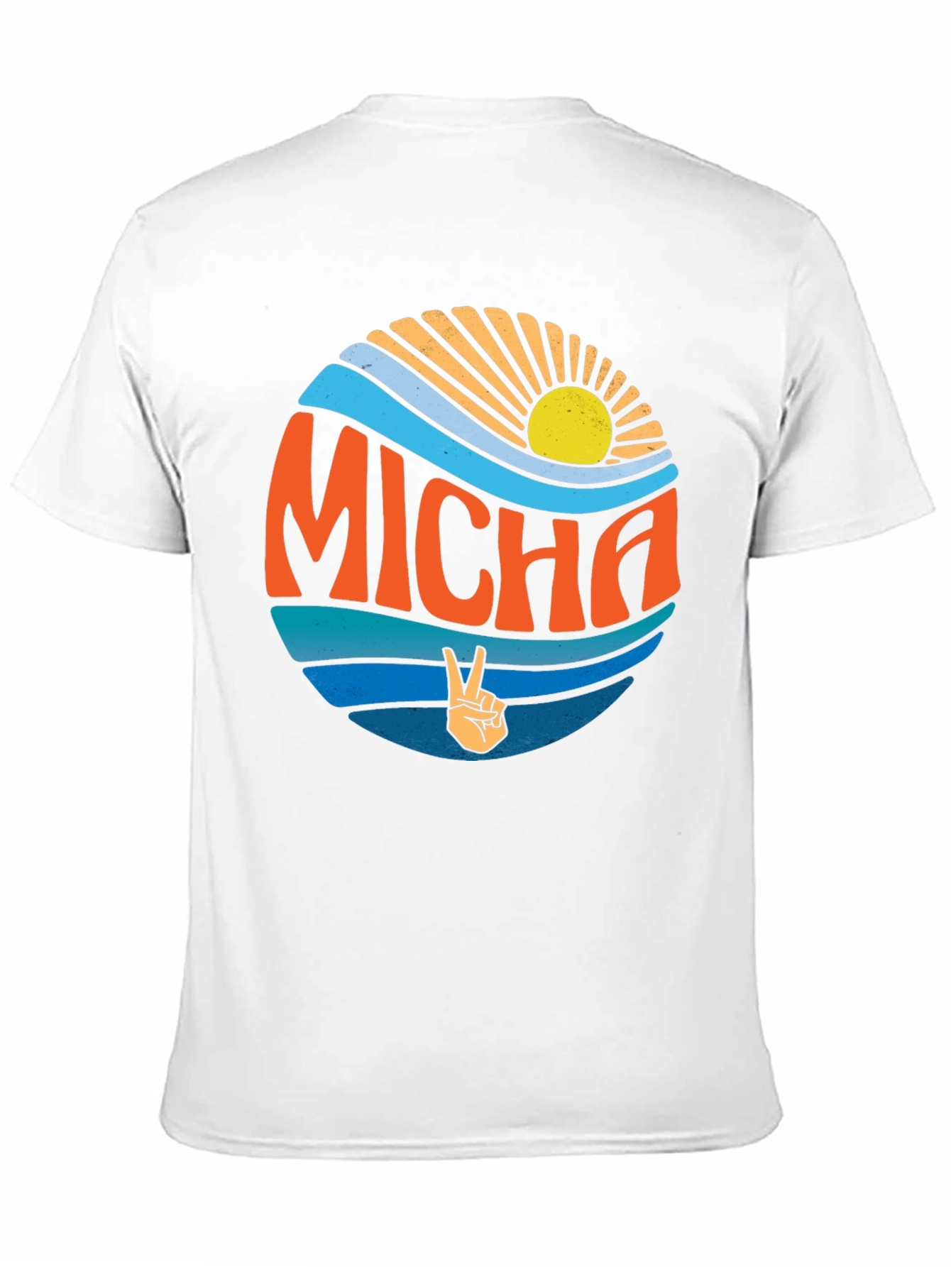 Retro Micha Peace Sign Graphic Tee