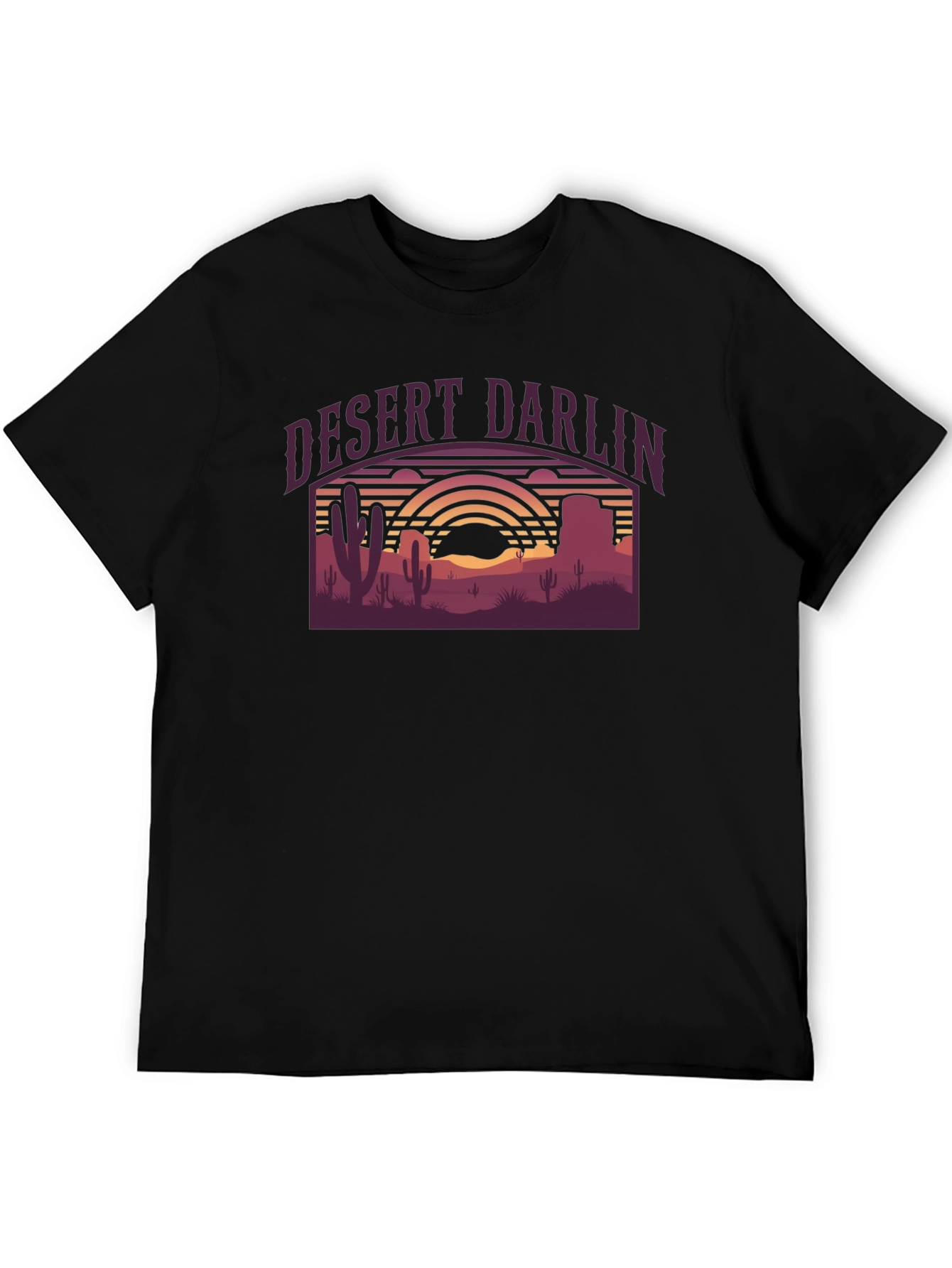 Desert Darlin Graphic T-Shirt - Retro Western Style