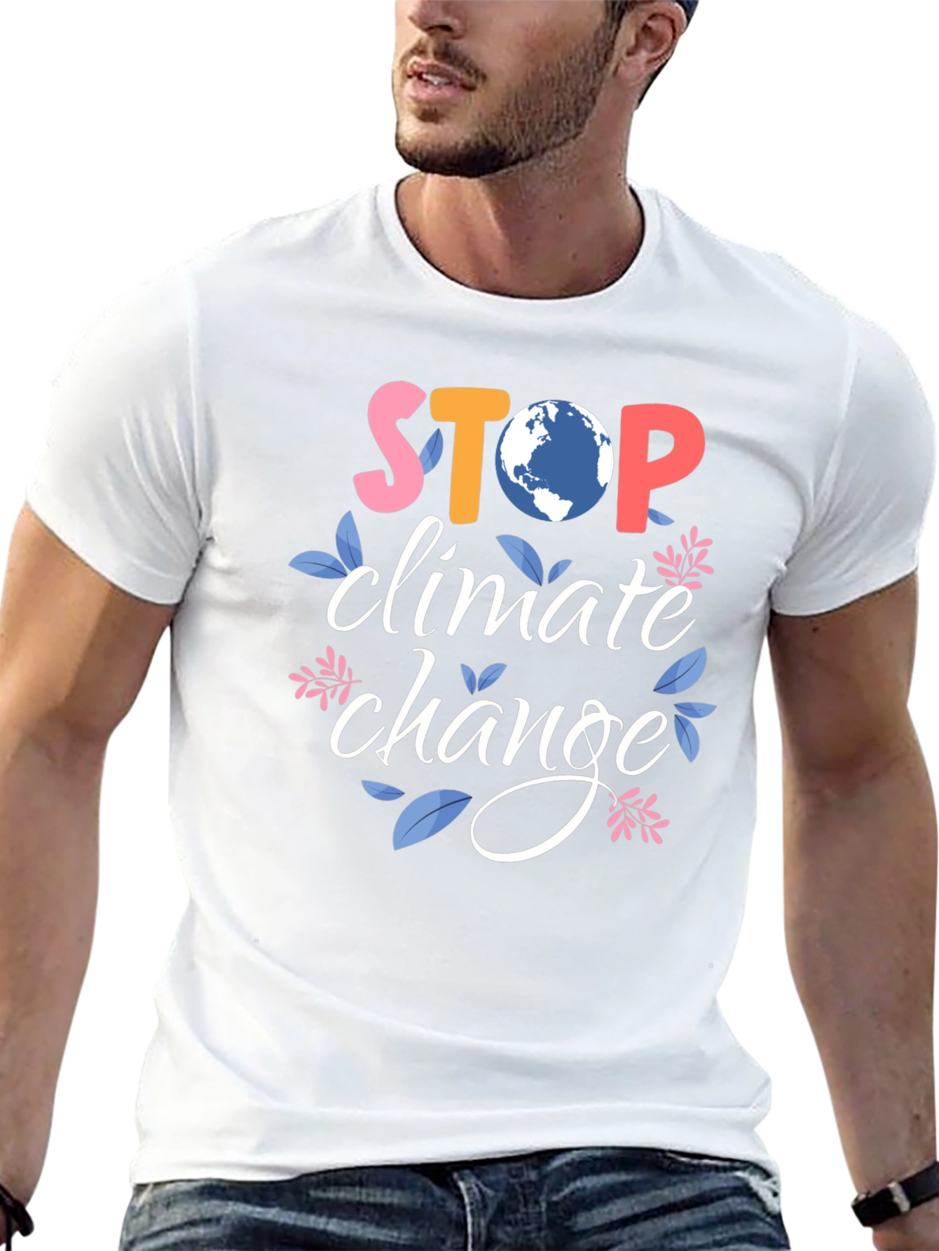 Stop Climate Change Graphic T-Shirt