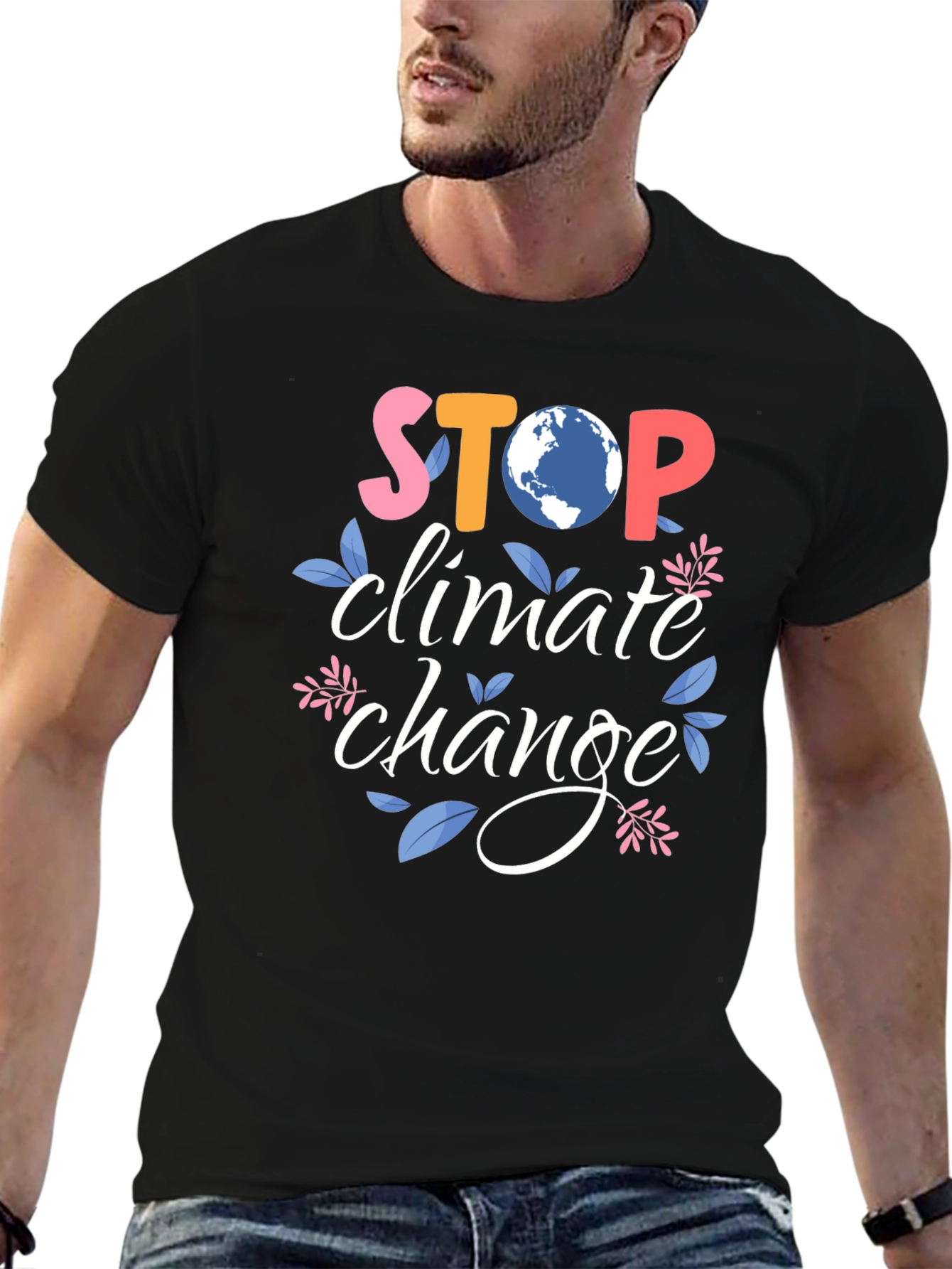 Stop Climate Change Graphic T-Shirt