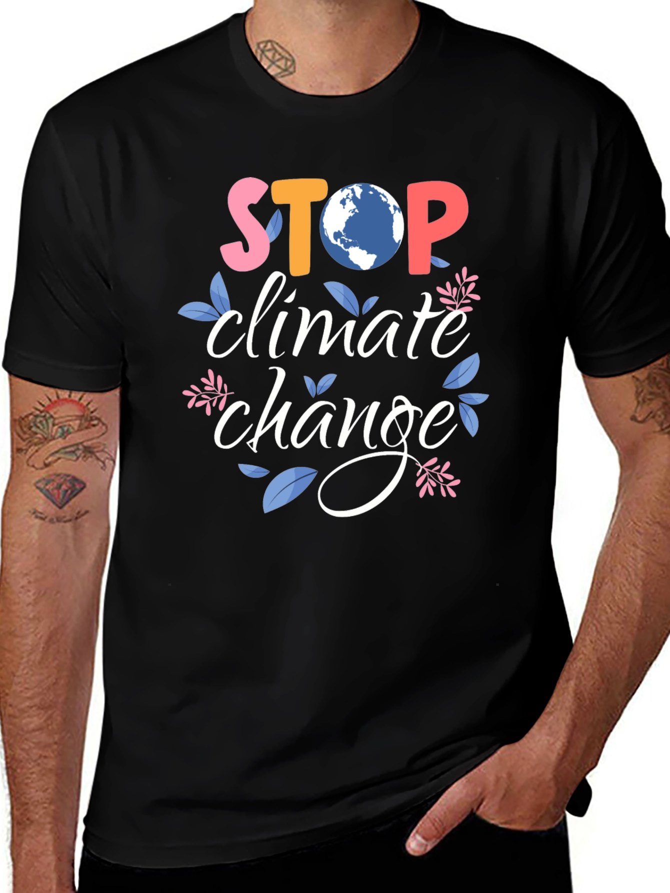 Stop Climate Change Graphic T-Shirt