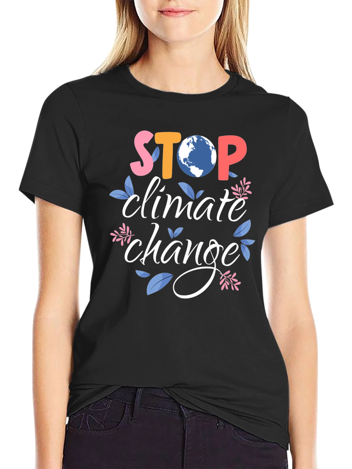Stop Climate Change Graphic T-Shirt