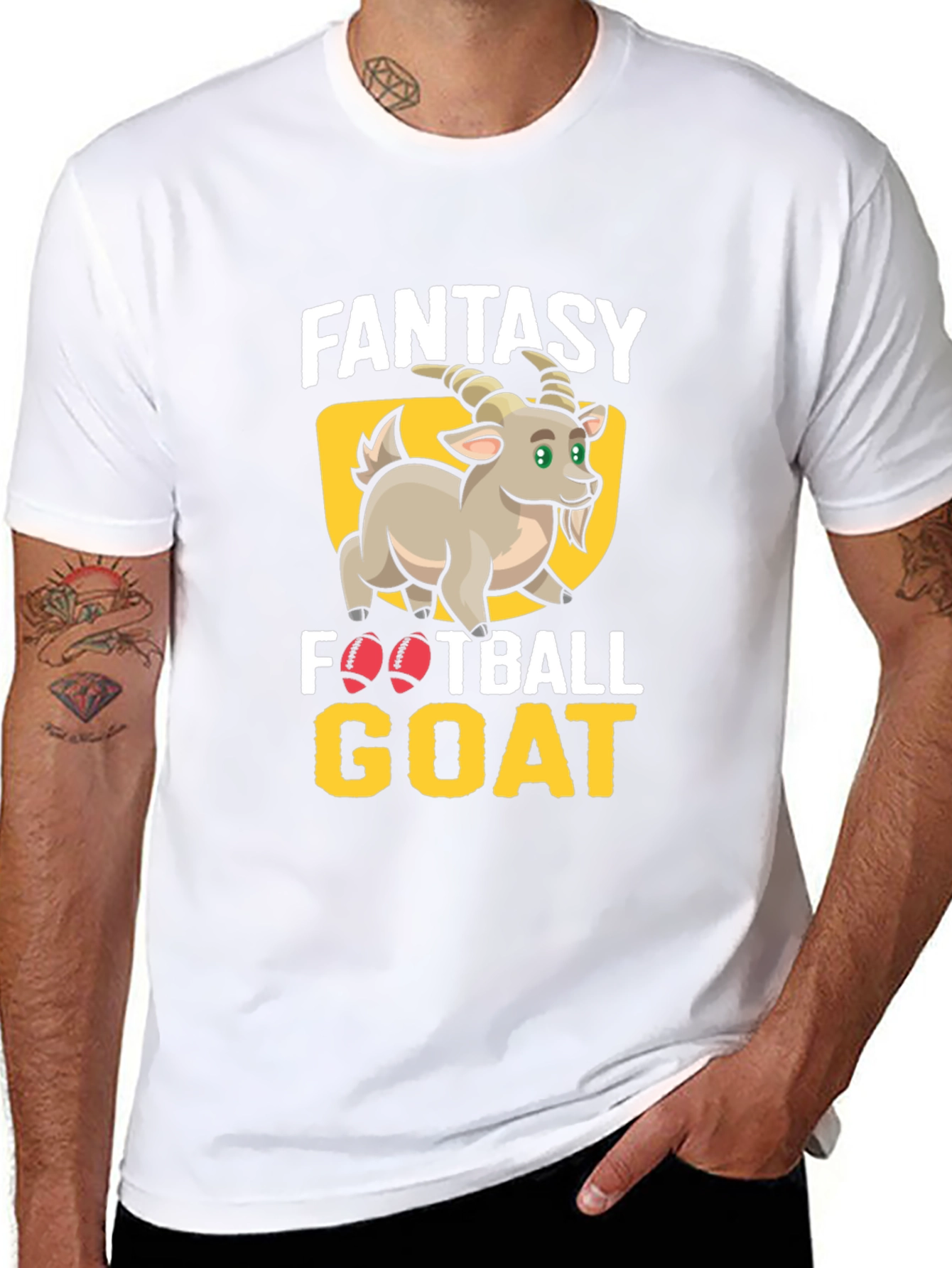 Fantasy Football GOAT T-Shirt - Black