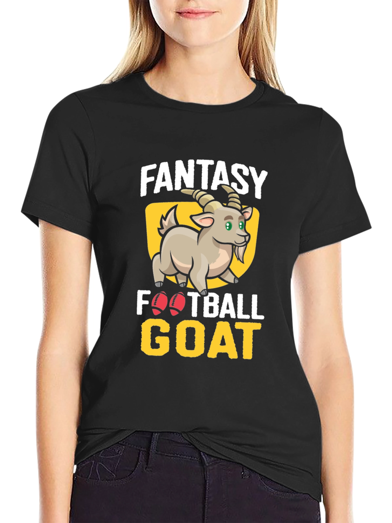 Fantasy Football GOAT T-Shirt - Black