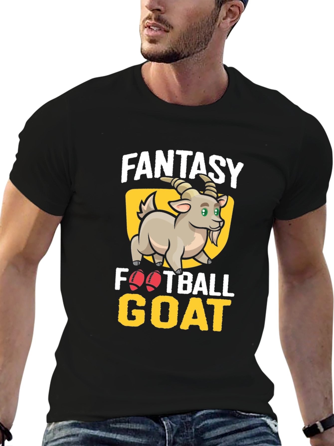 Fantasy Football GOAT T-Shirt - Black