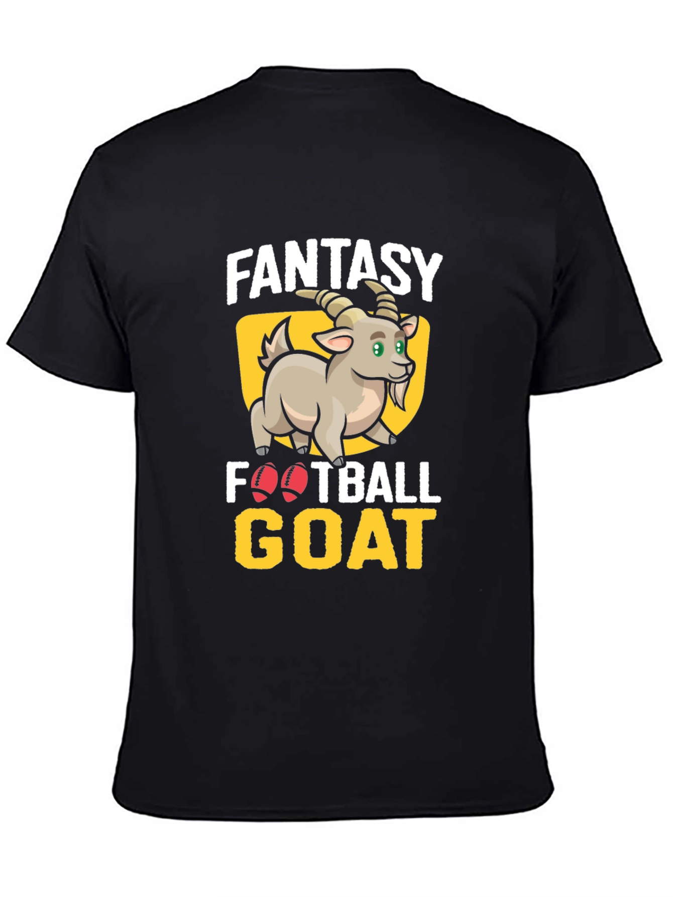 Fantasy Football GOAT T-Shirt - Black