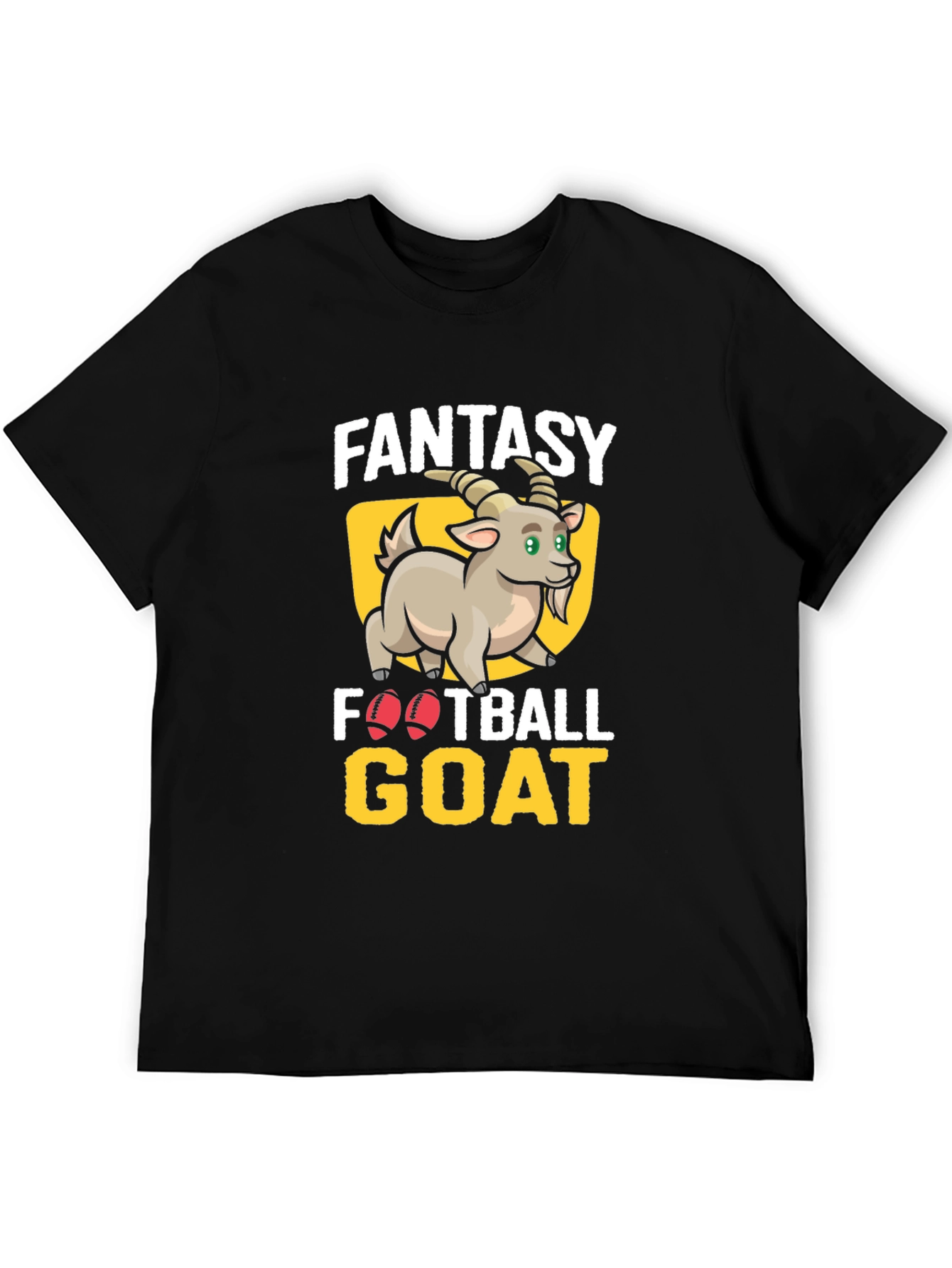 Fantasy Football GOAT T-Shirt - Black