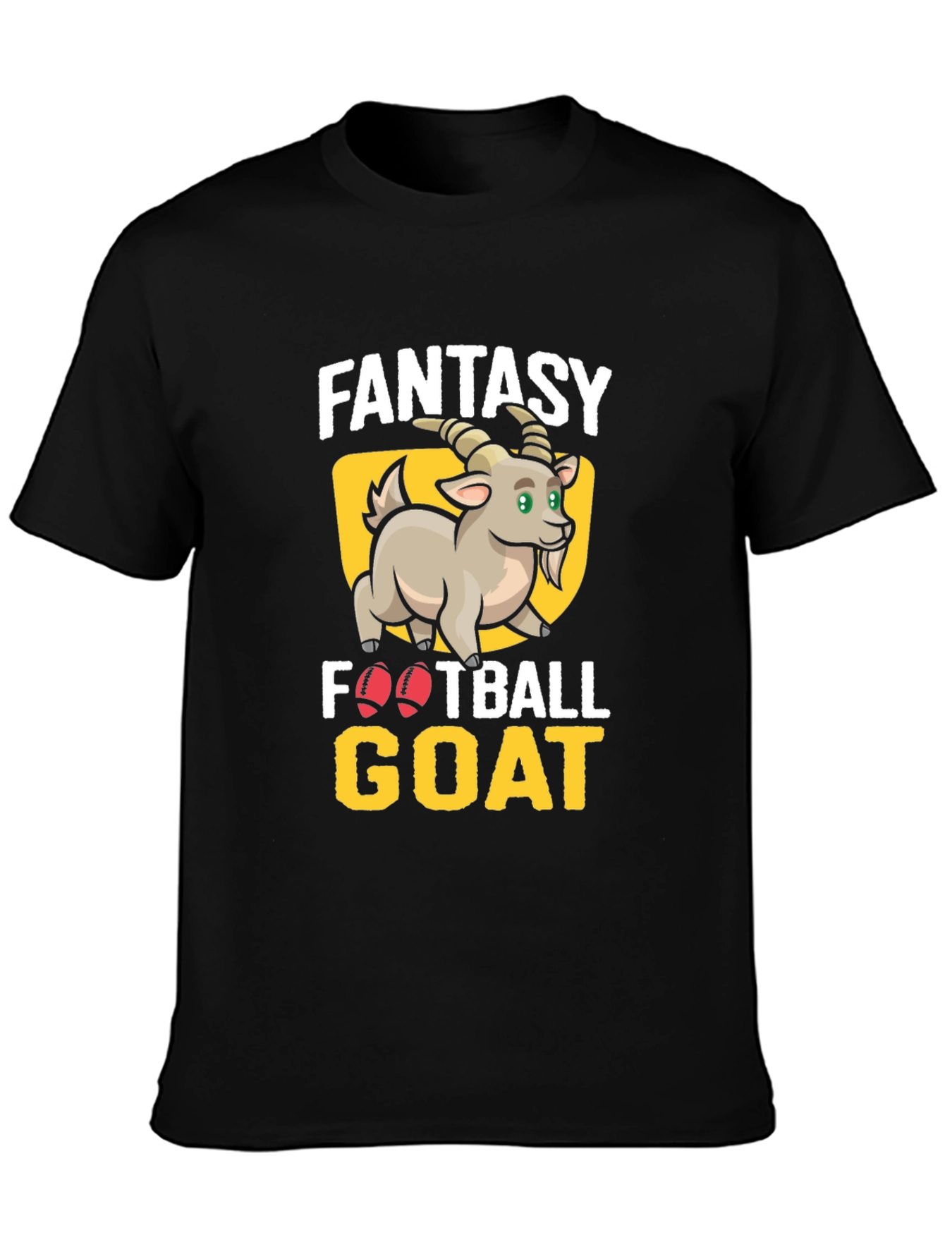 Fantasy Football GOAT T-Shirt - Black