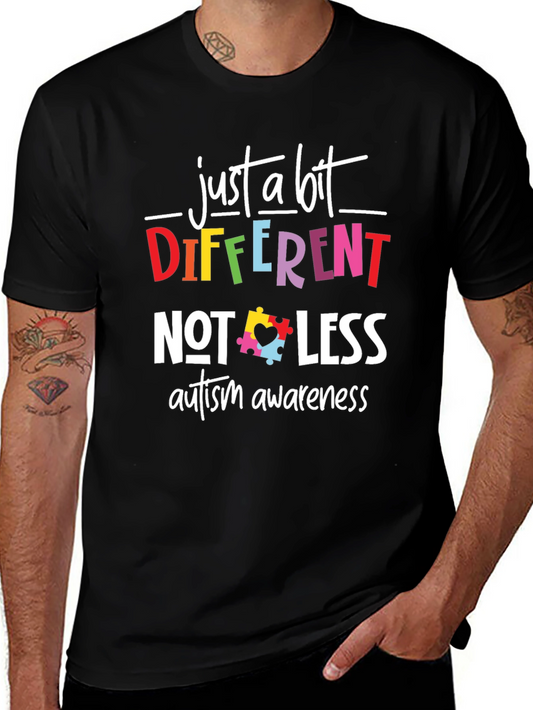 Autism Awareness T-Shirt - Different Not Less