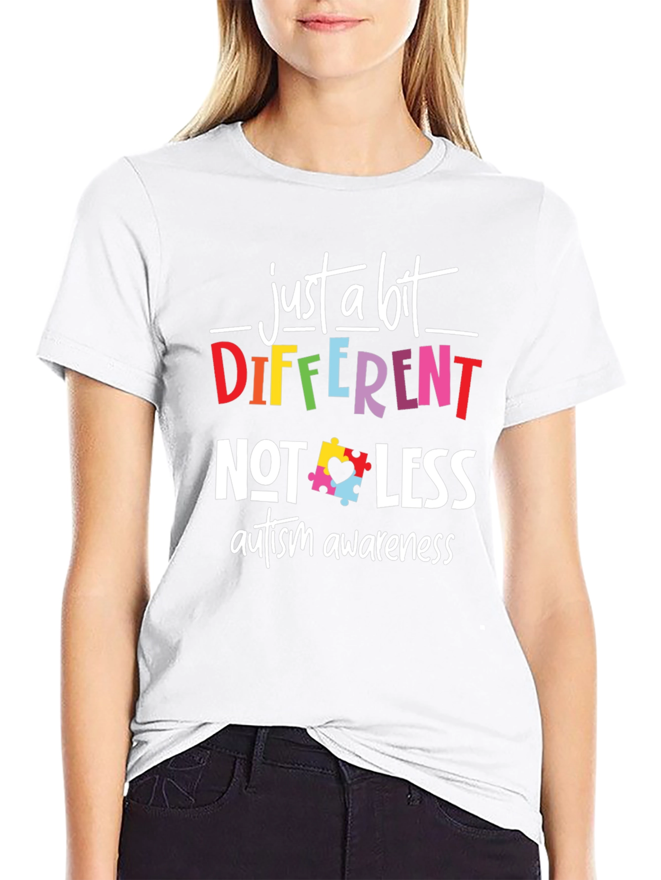 Autism Awareness T-Shirt - Different Not Less