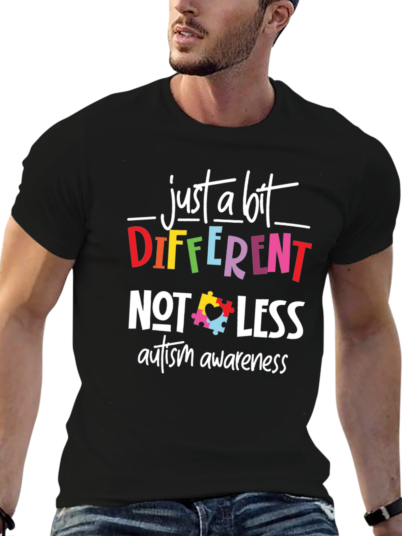 Autism Awareness T-Shirt - Different Not Less
