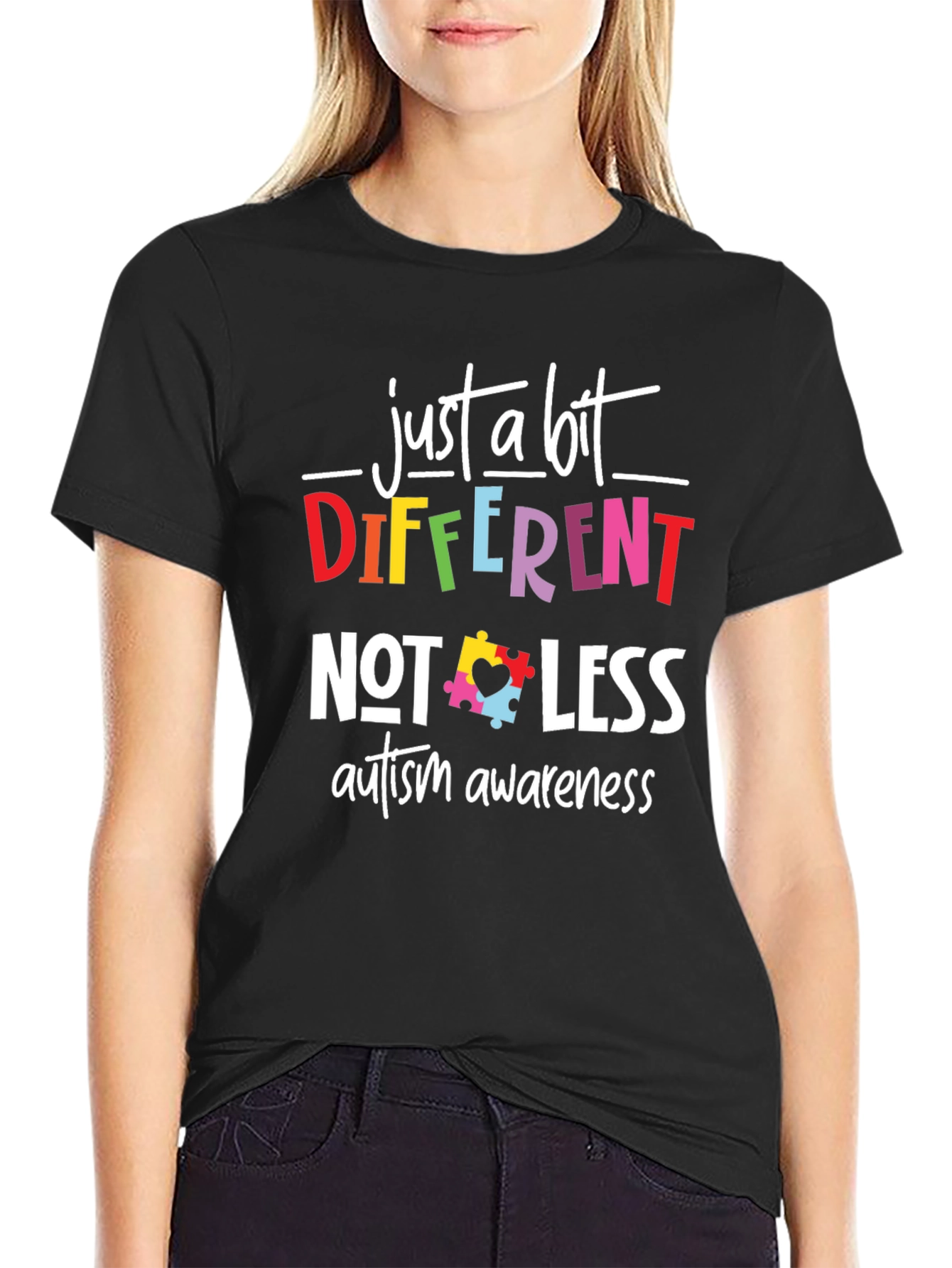 Autism Awareness T-Shirt - Different Not Less