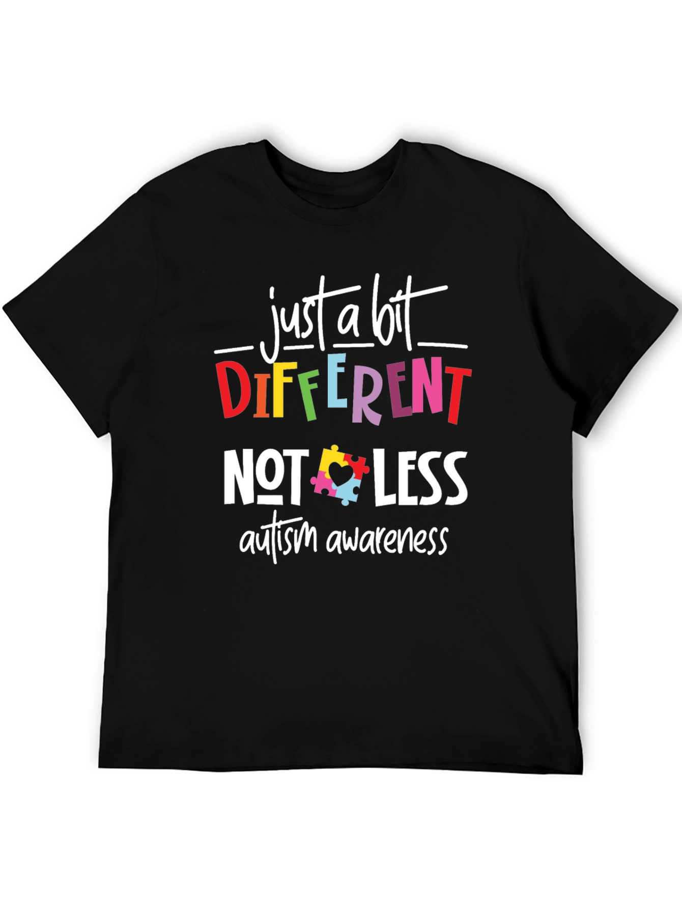 Autism Awareness T-Shirt - Different Not Less