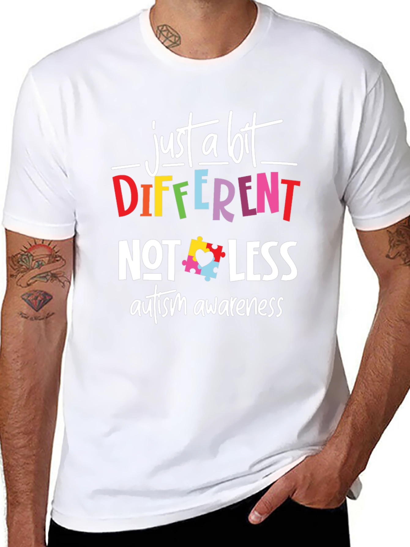 Autism Awareness T-Shirt - Different Not Less