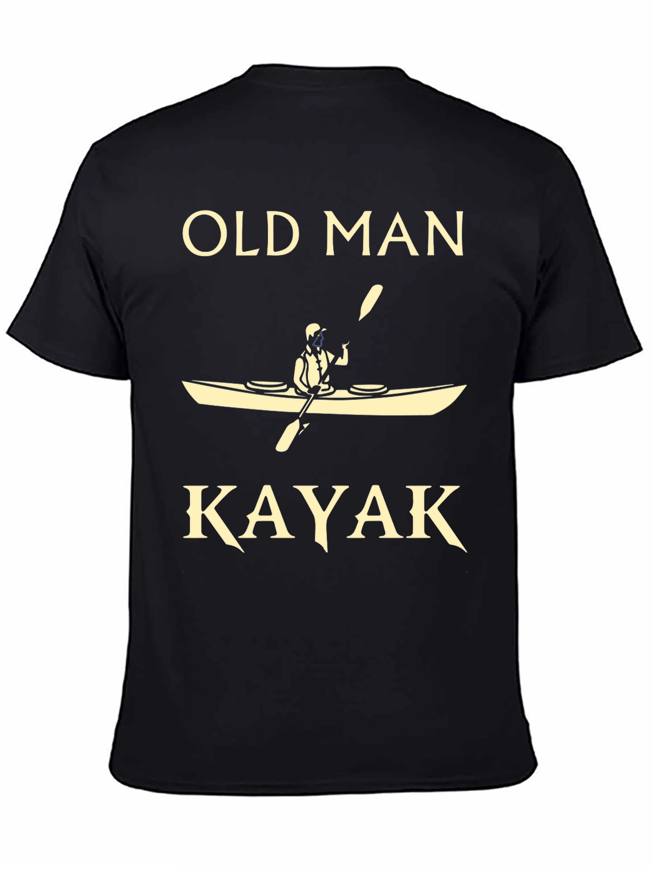 Old Man Kayak Black Graphic Tee