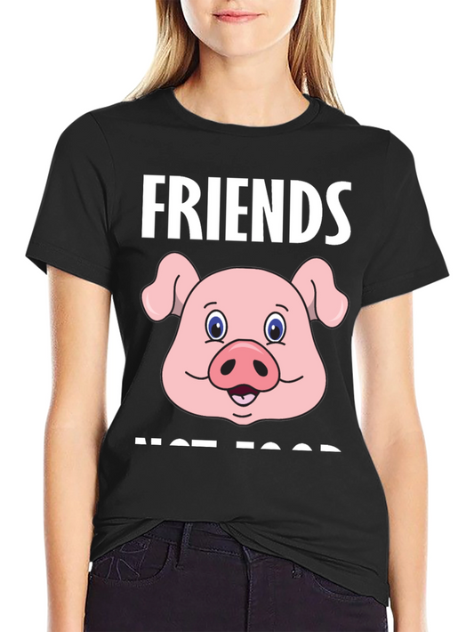 Friends Not Food Pig Graphic Tee