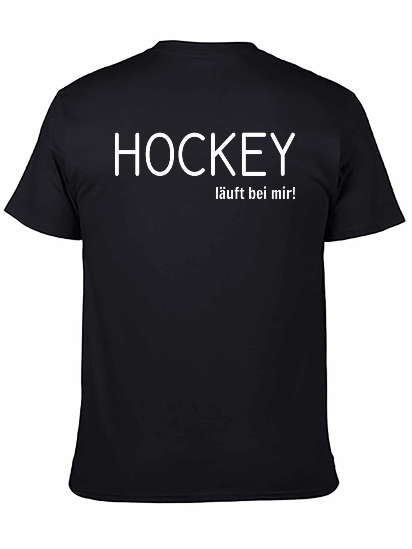 Hockey läuft bei mir! Black T-Shirt