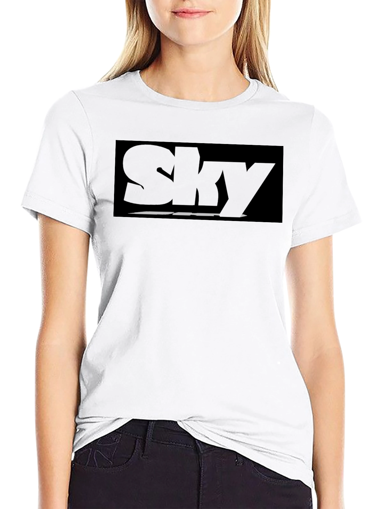 Sky Graphic Black T-Shirt