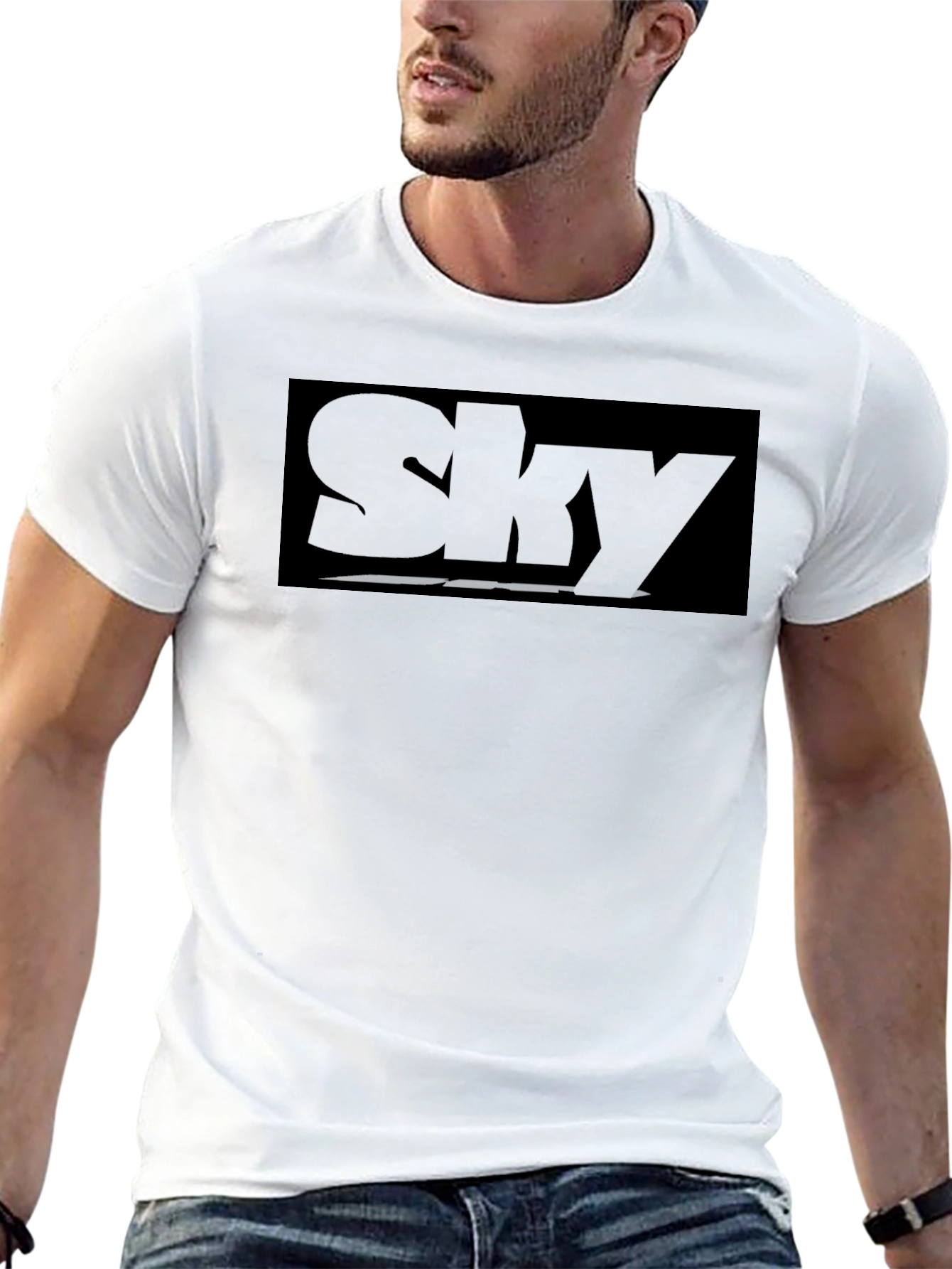 Sky Graphic Black T-Shirt