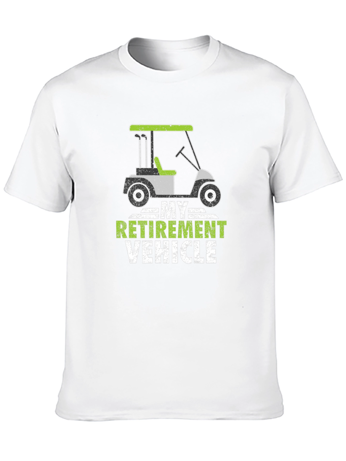 Retirement Vehicle Golf Cart Graphic Tee