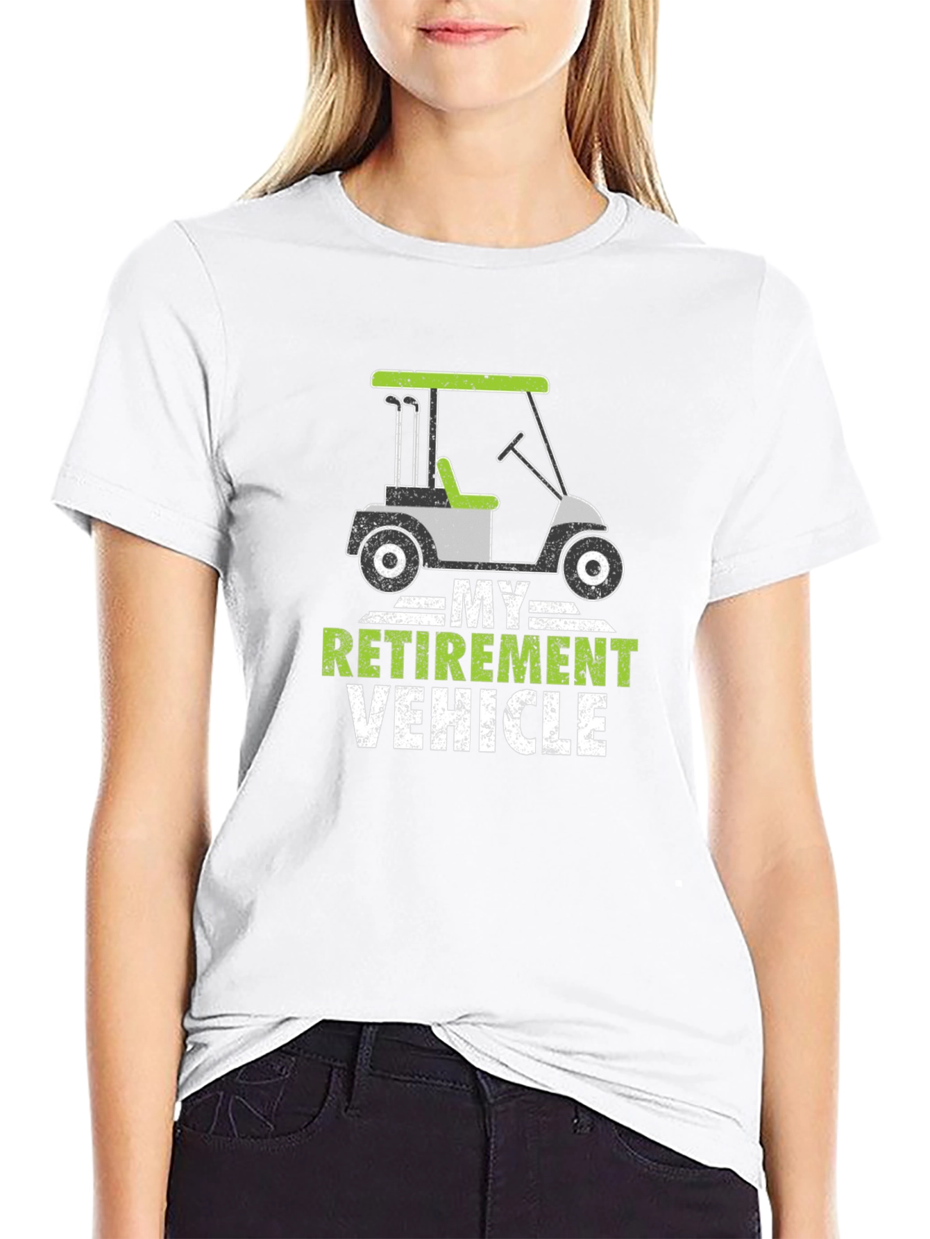 Retirement Vehicle Golf Cart Graphic Tee