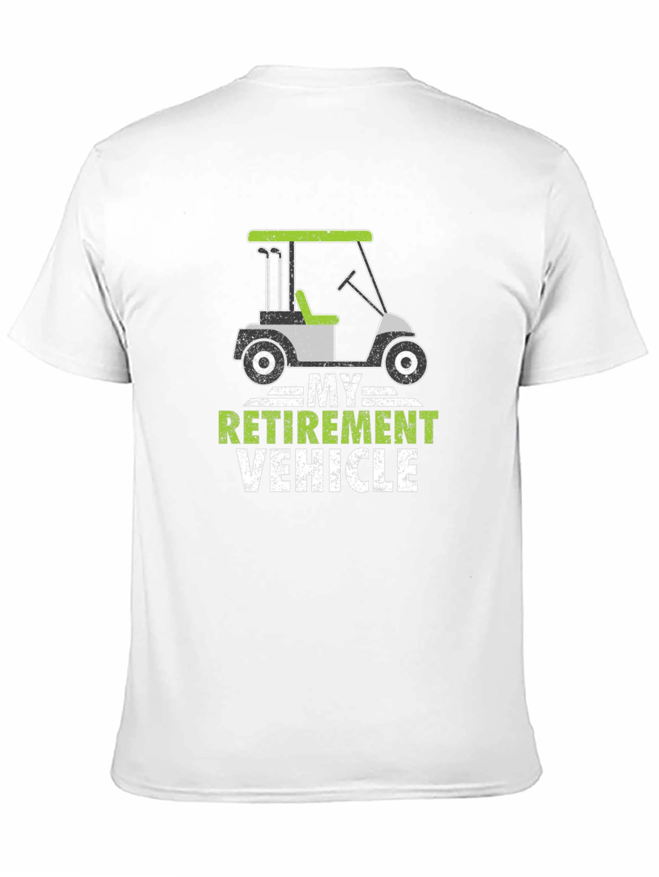 Retirement Vehicle Golf Cart Graphic Tee