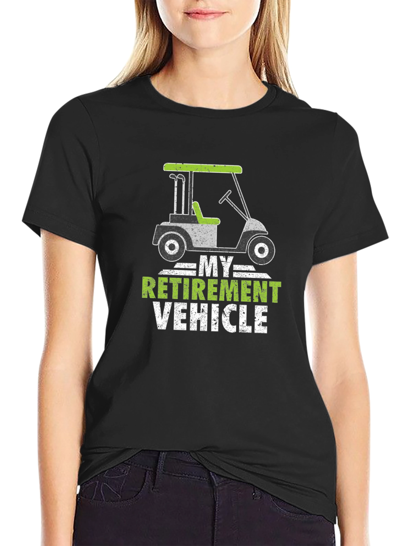 Retirement Vehicle Golf Cart Graphic Tee