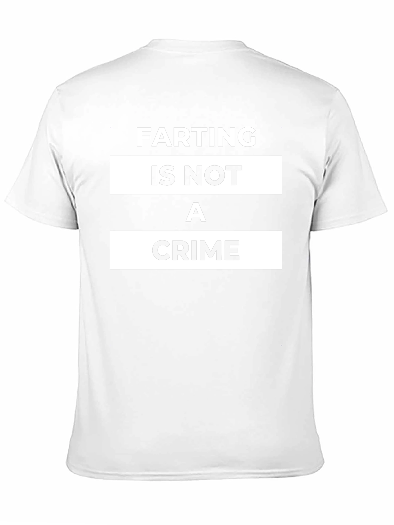 Farting Is Not A Crime Black T-Shirt