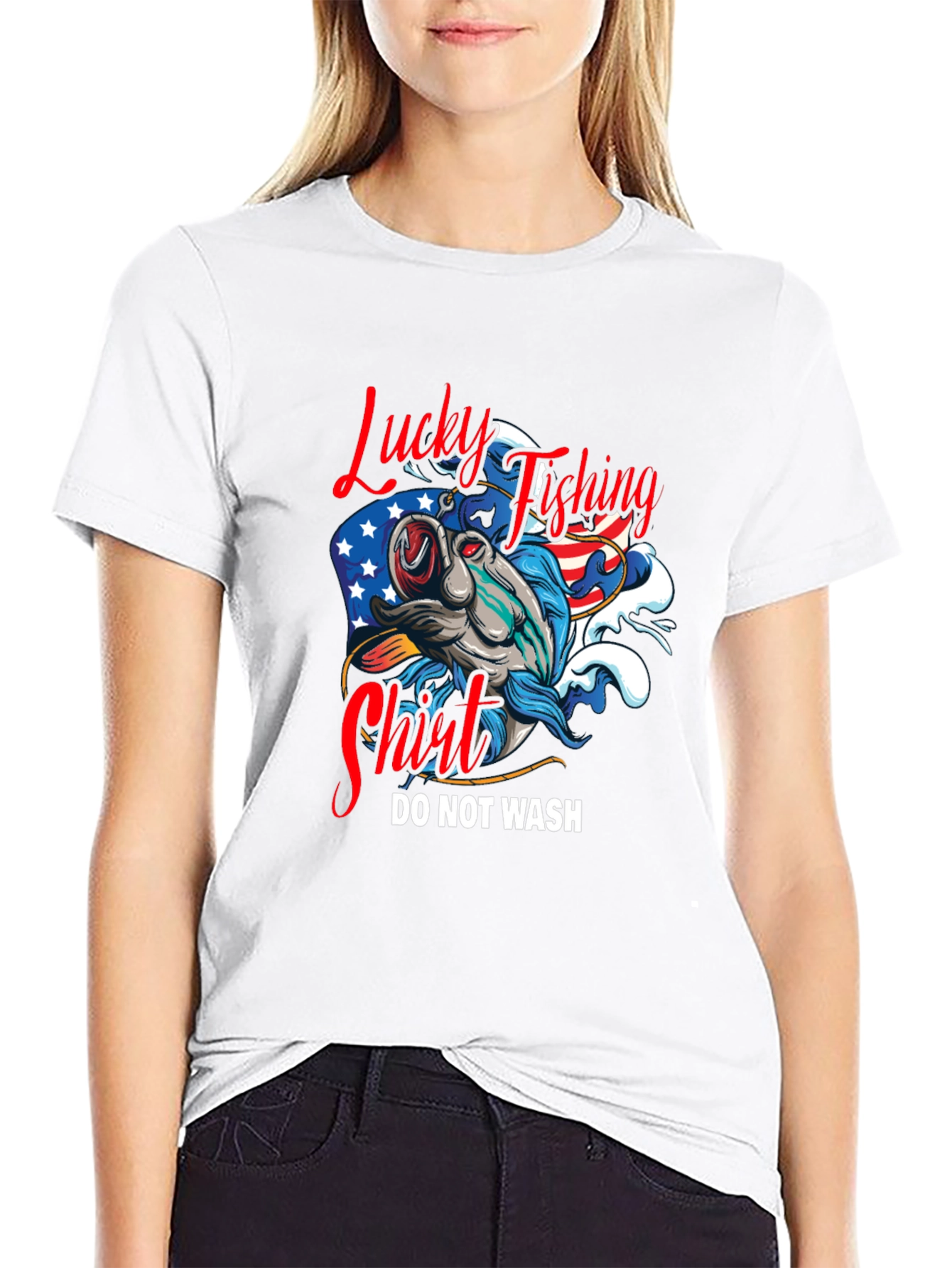 Lucky Fishing Shirt - Funny Graphic Tee