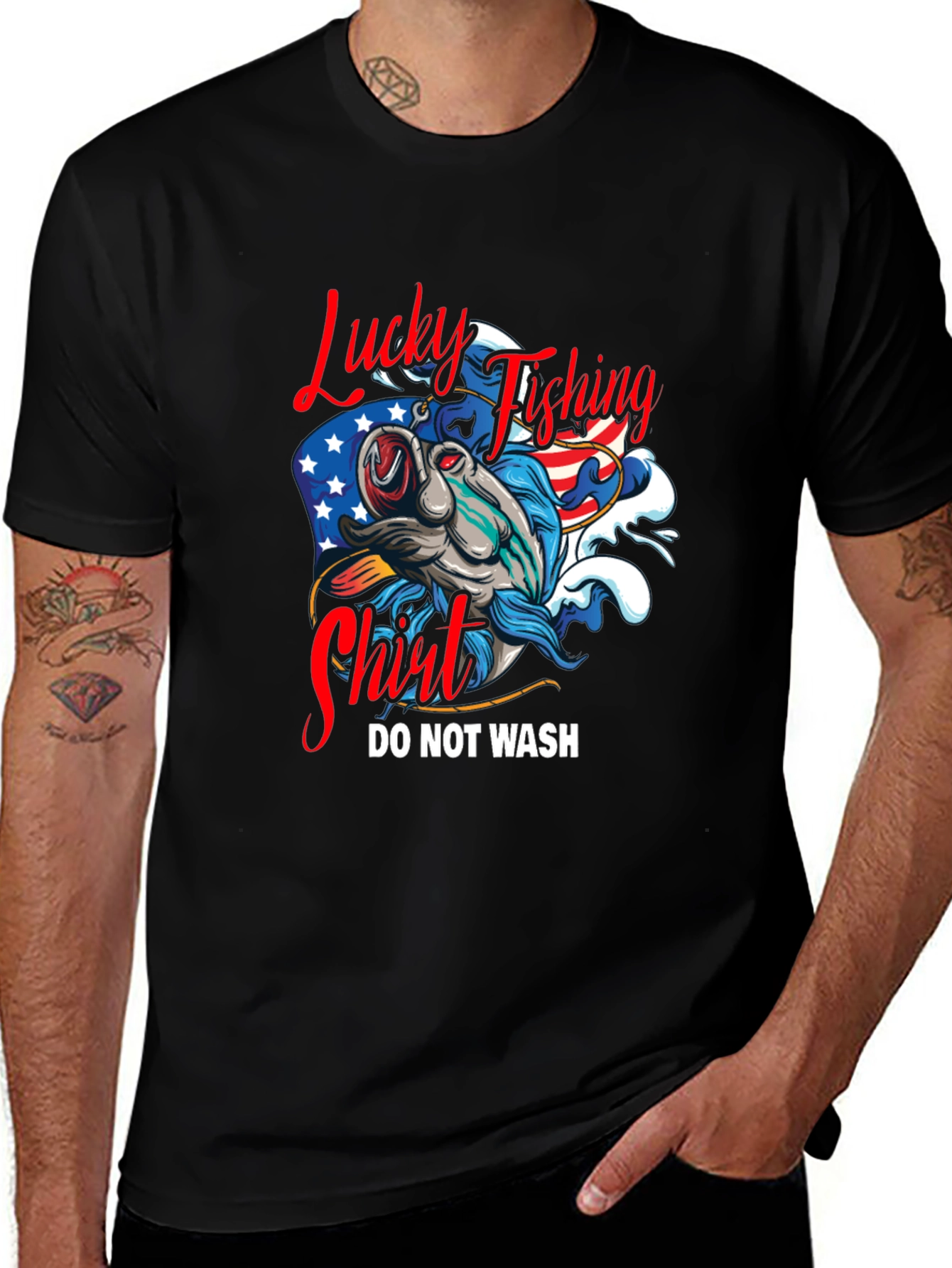 Lucky Fishing Shirt - Funny Graphic Tee