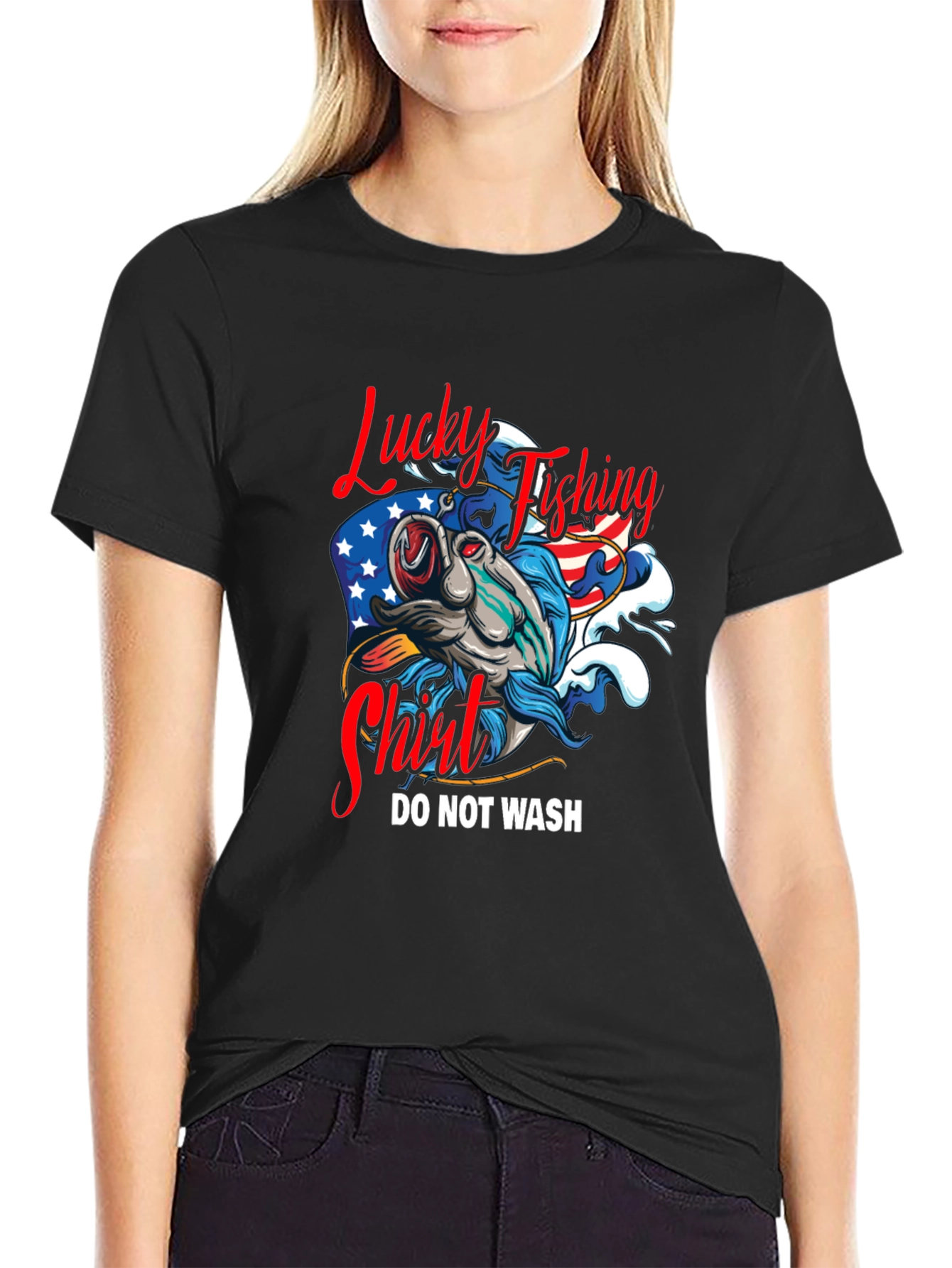 Lucky Fishing Shirt - Funny Graphic Tee
