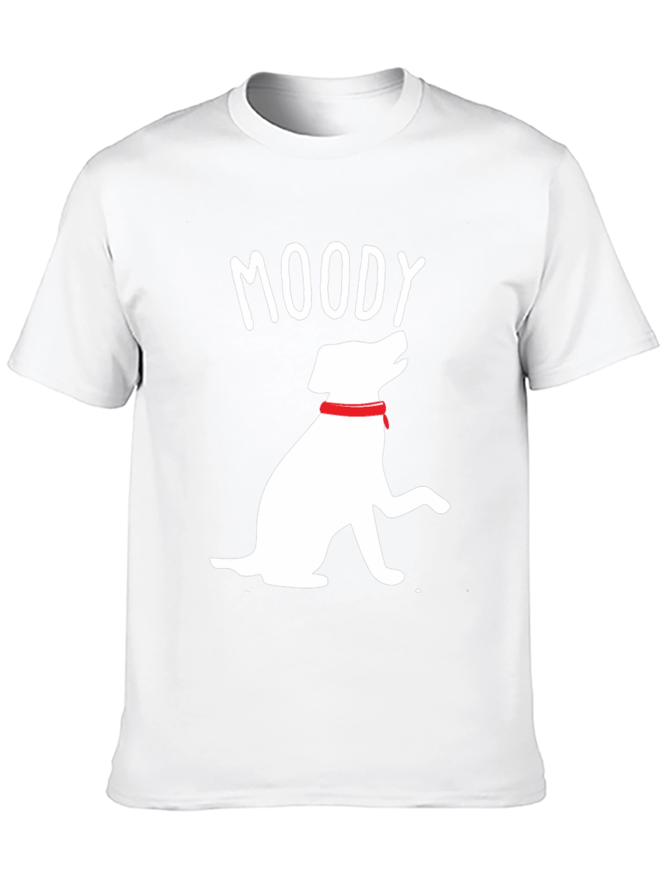 Moody Dog Graphic Tee - Casual Black T-Shirt