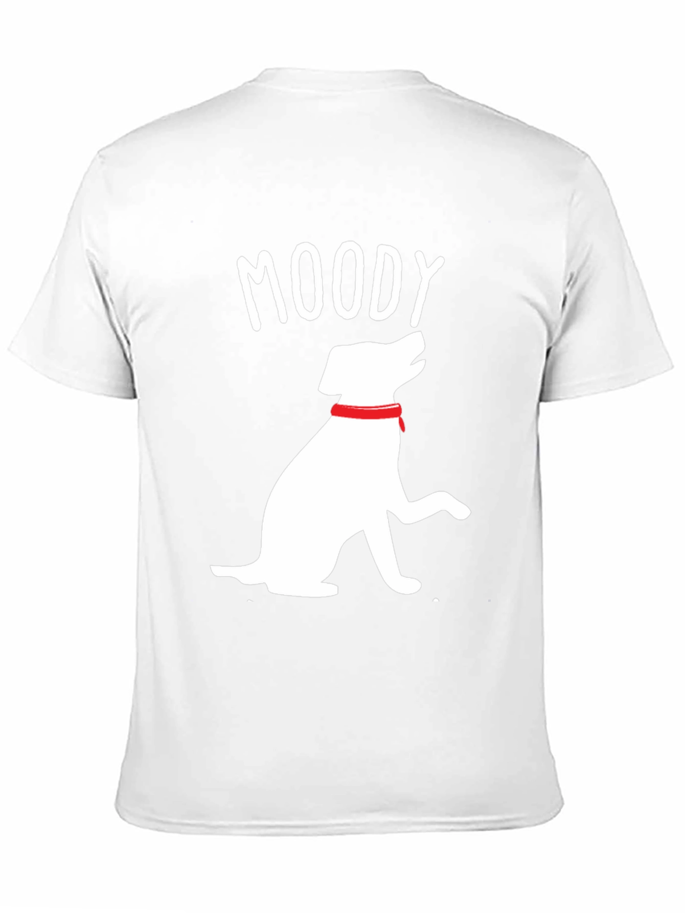 Moody Dog Graphic Tee - Casual Black T-Shirt