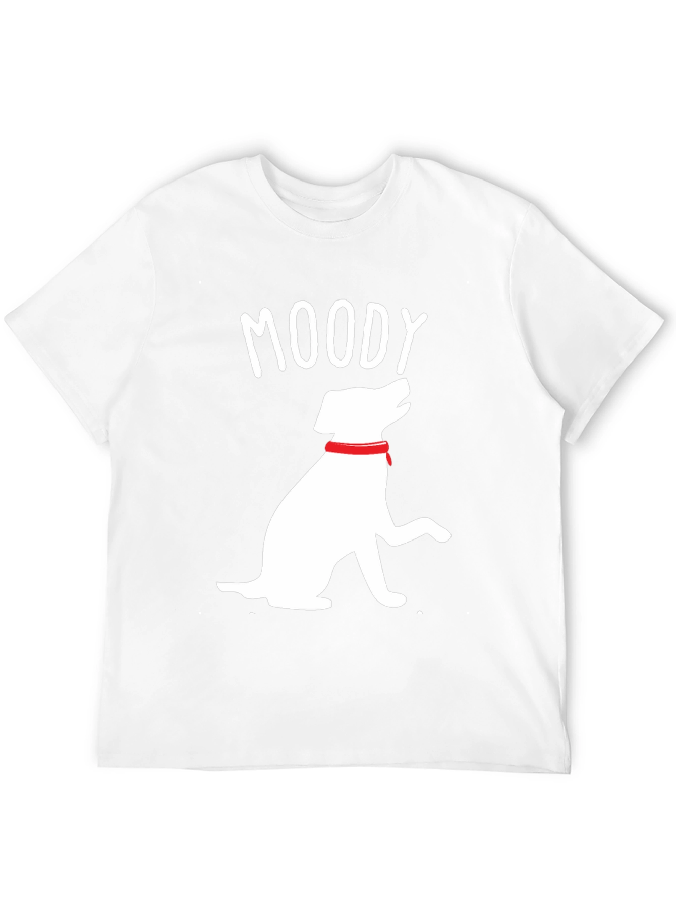 Moody Dog Graphic Tee - Casual Black T-Shirt