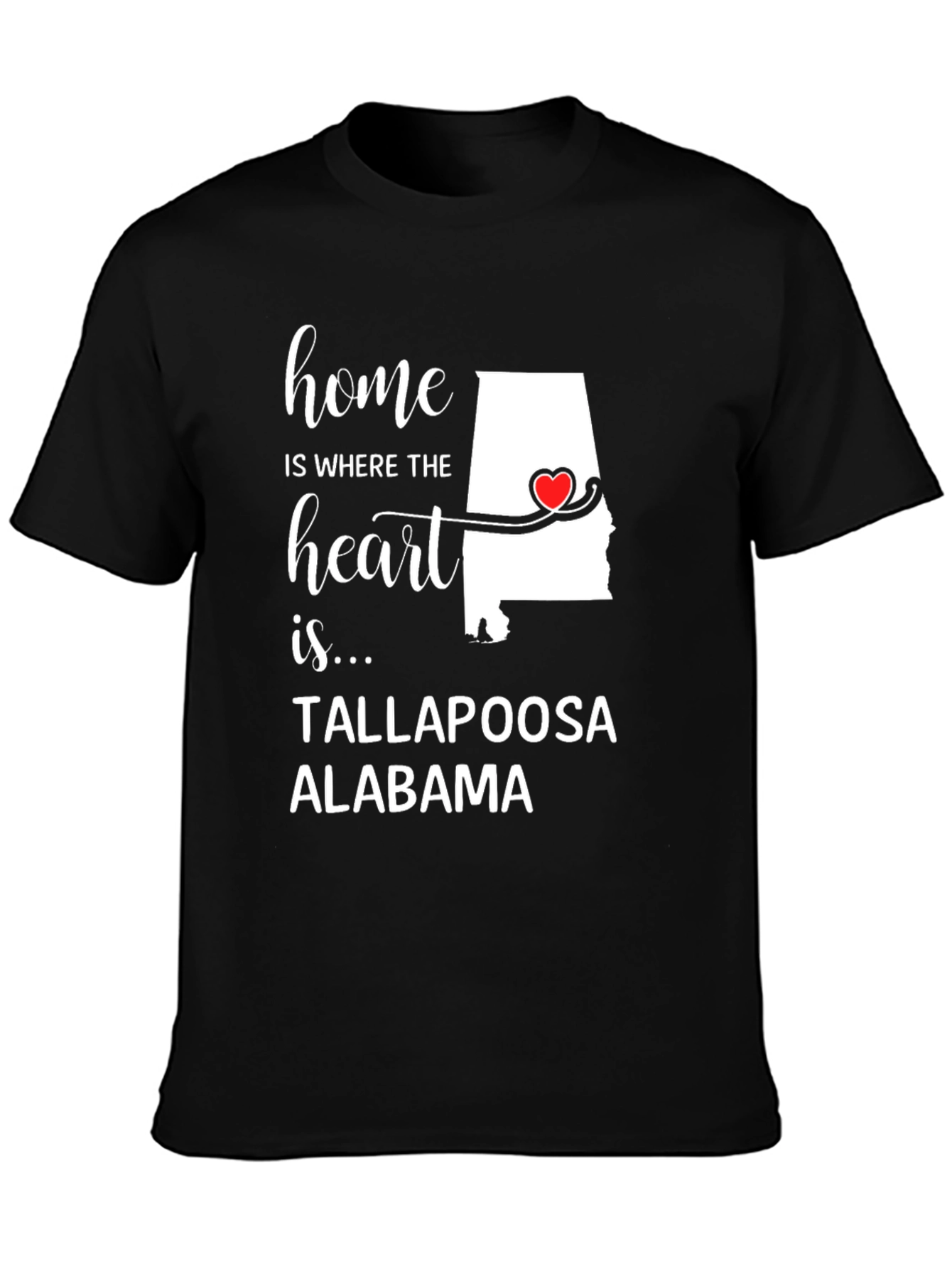 Tallapoosa Alabama Home Heart T-Shirt