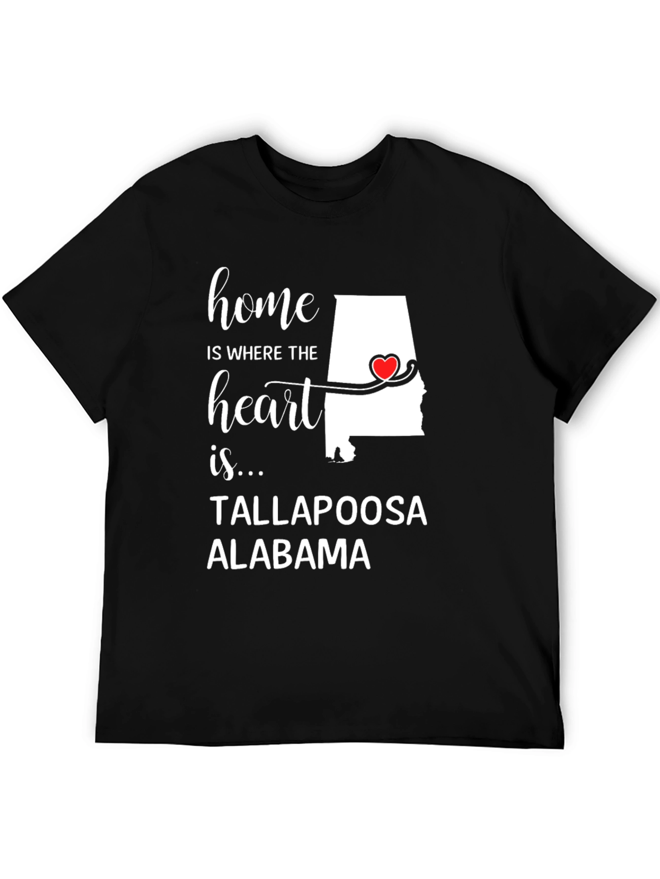 Tallapoosa Alabama Home Heart T-Shirt
