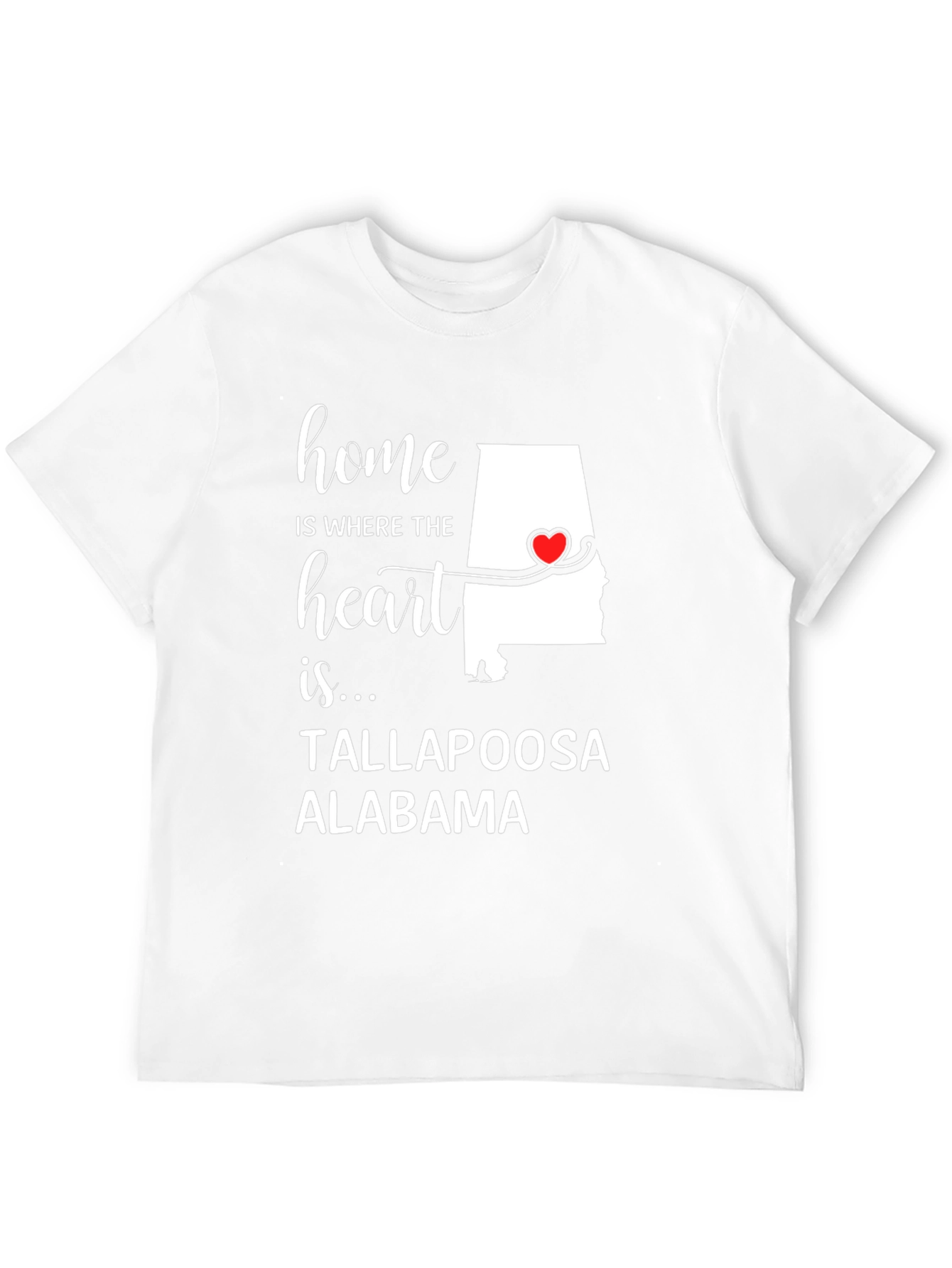 Tallapoosa Alabama Home Heart T-Shirt