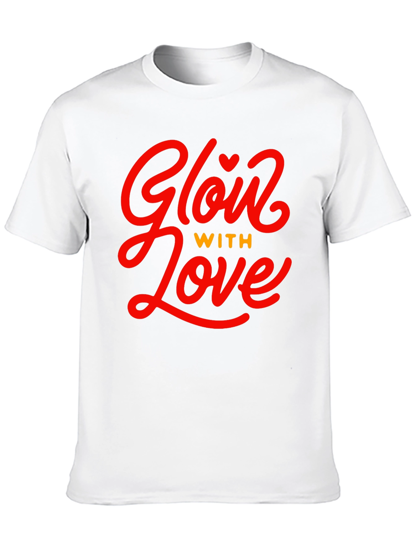Glow With Love Black Graphic Tee