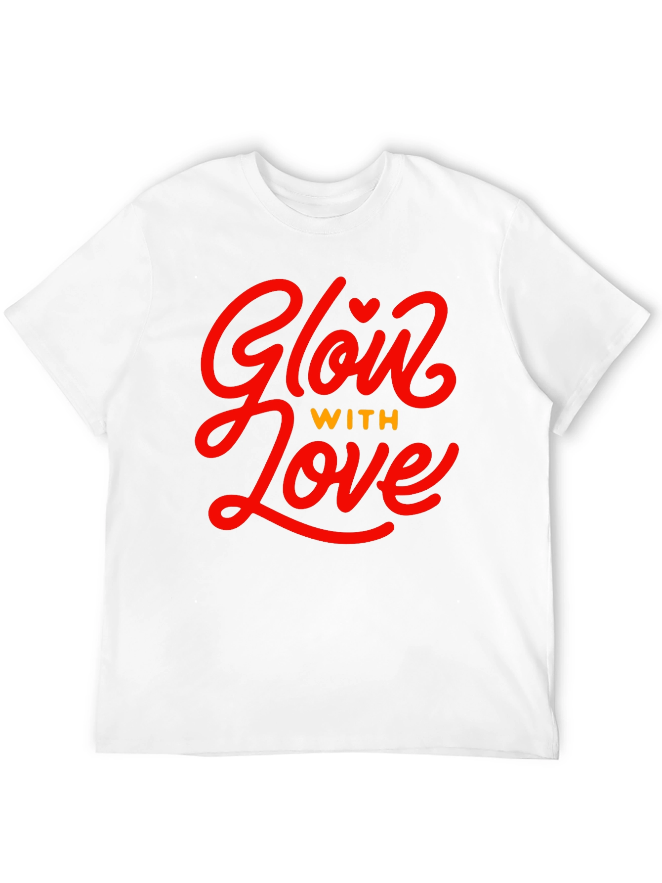 Glow With Love Black Graphic Tee
