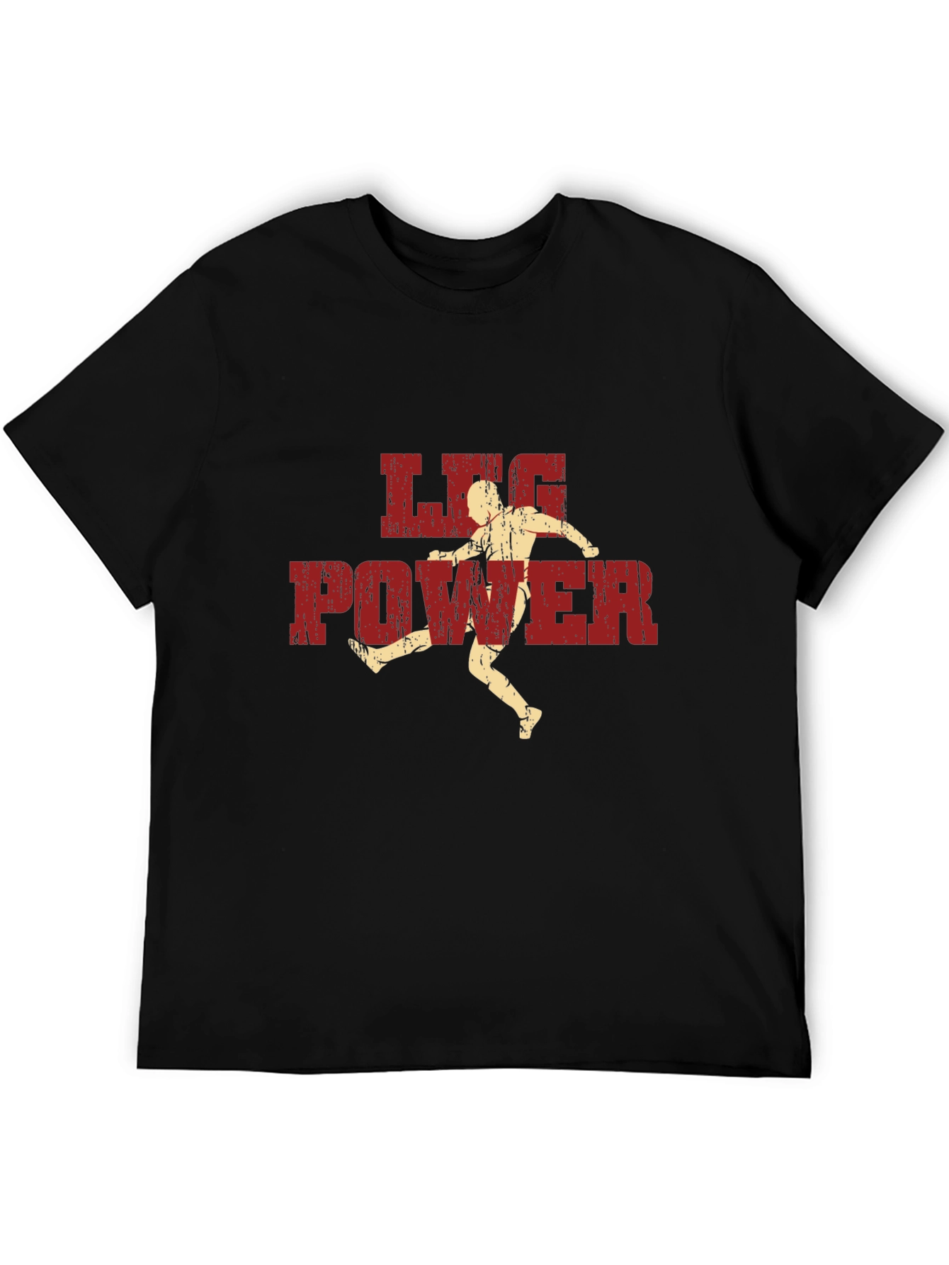 Leg Power Graphic T-Shirt - Black