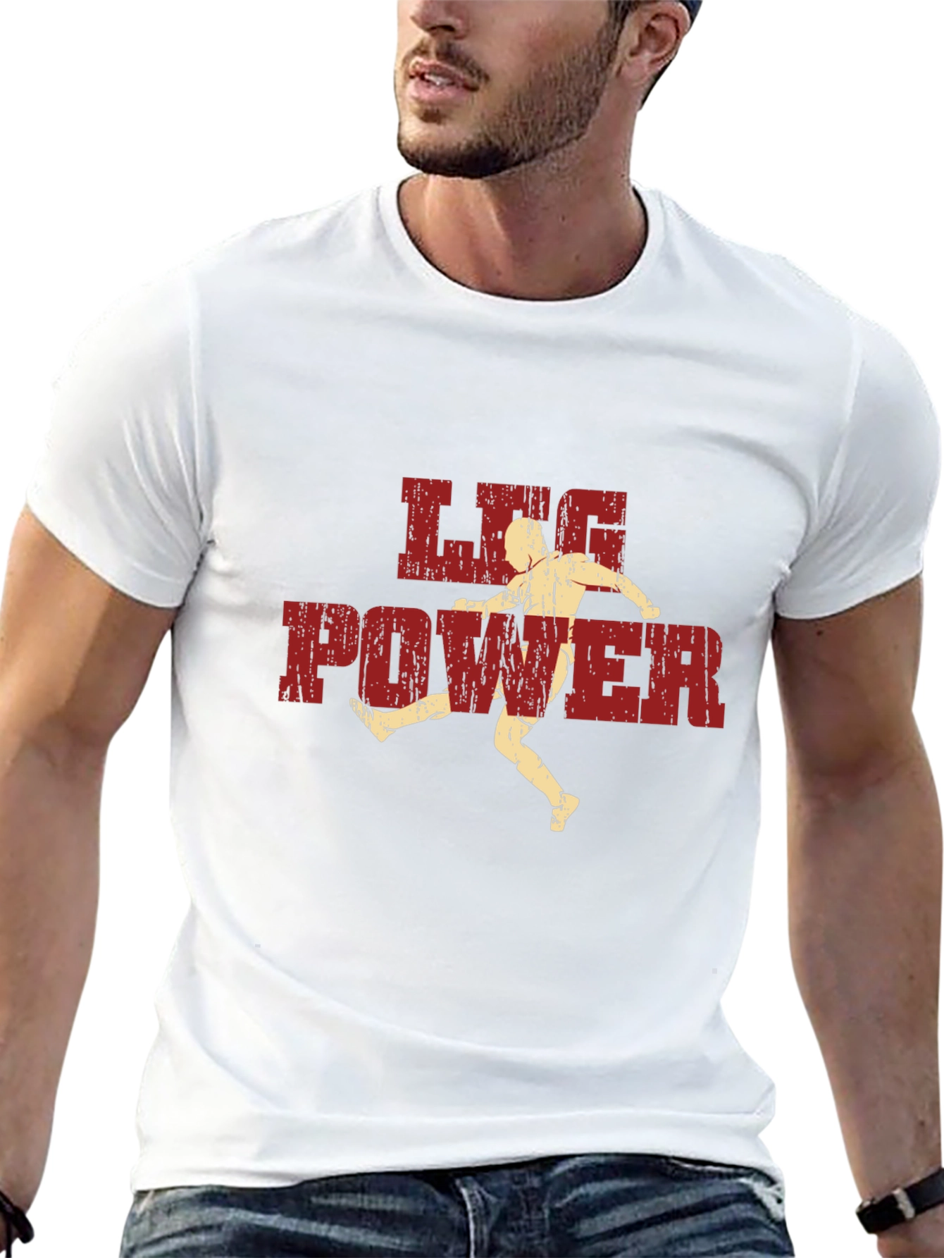 Leg Power Graphic T-Shirt - Black