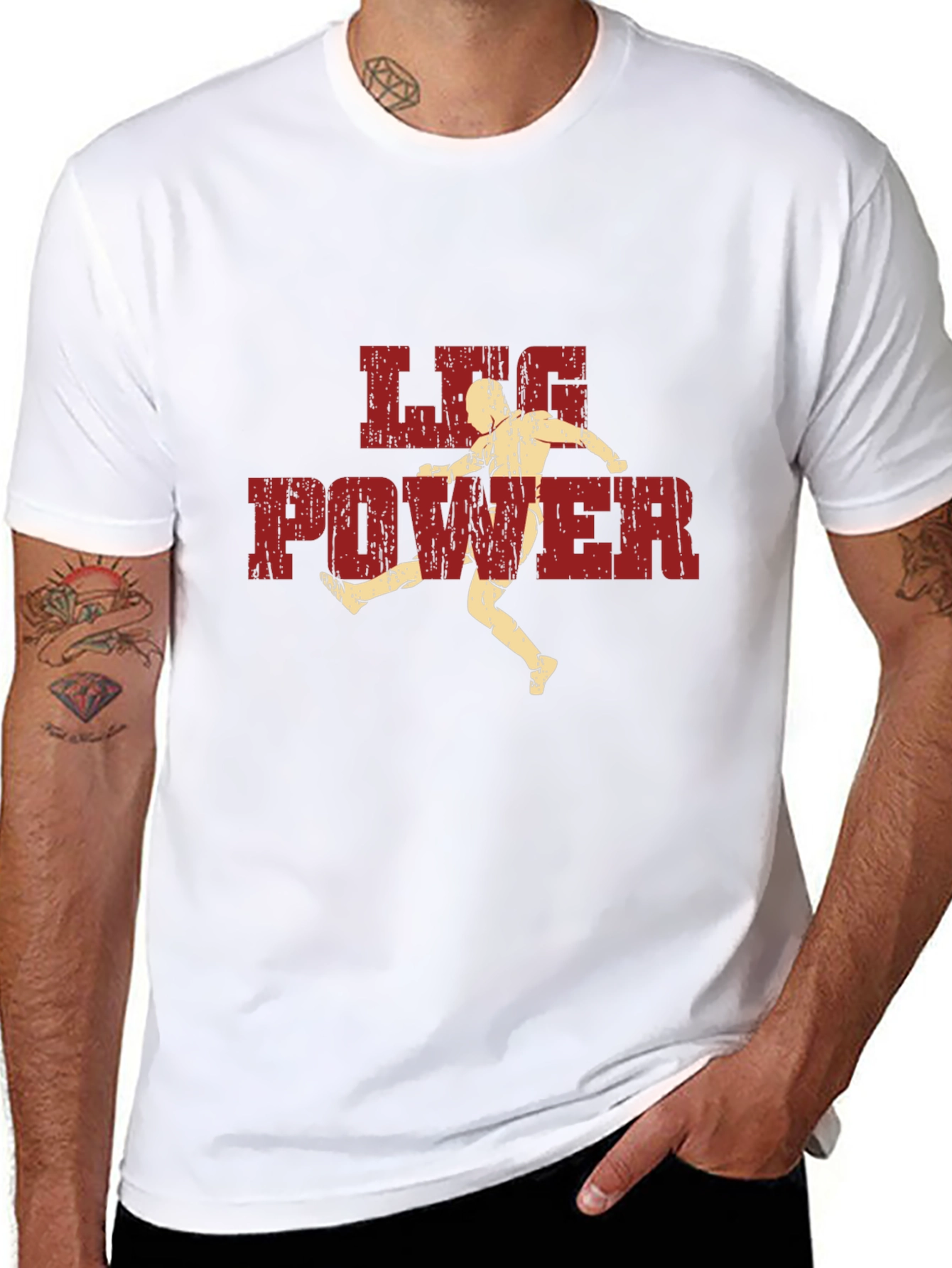 Leg Power Graphic T-Shirt - Black